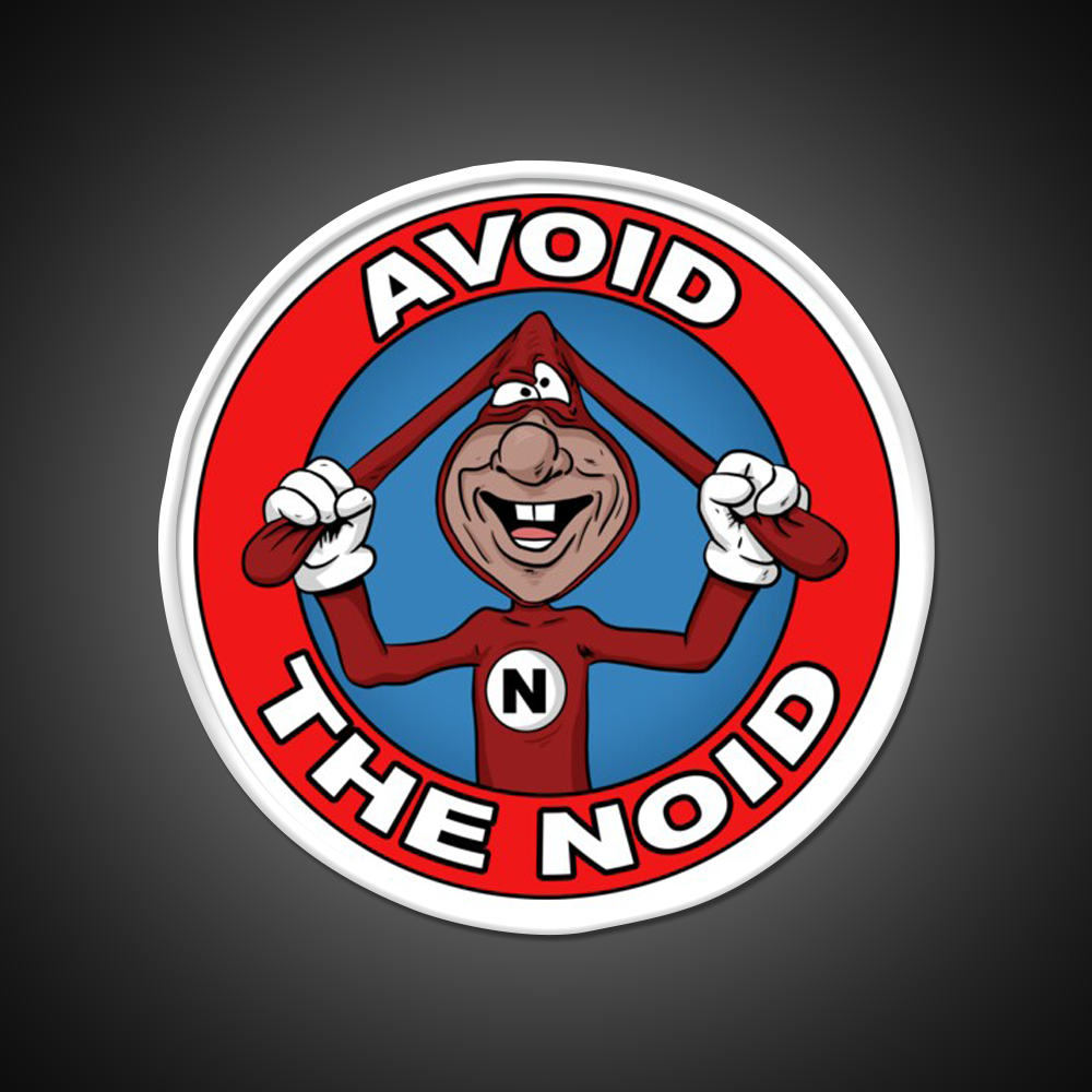 Avoid The Noid Fast Food Led Neon Sign For Burger Place Rgb Color