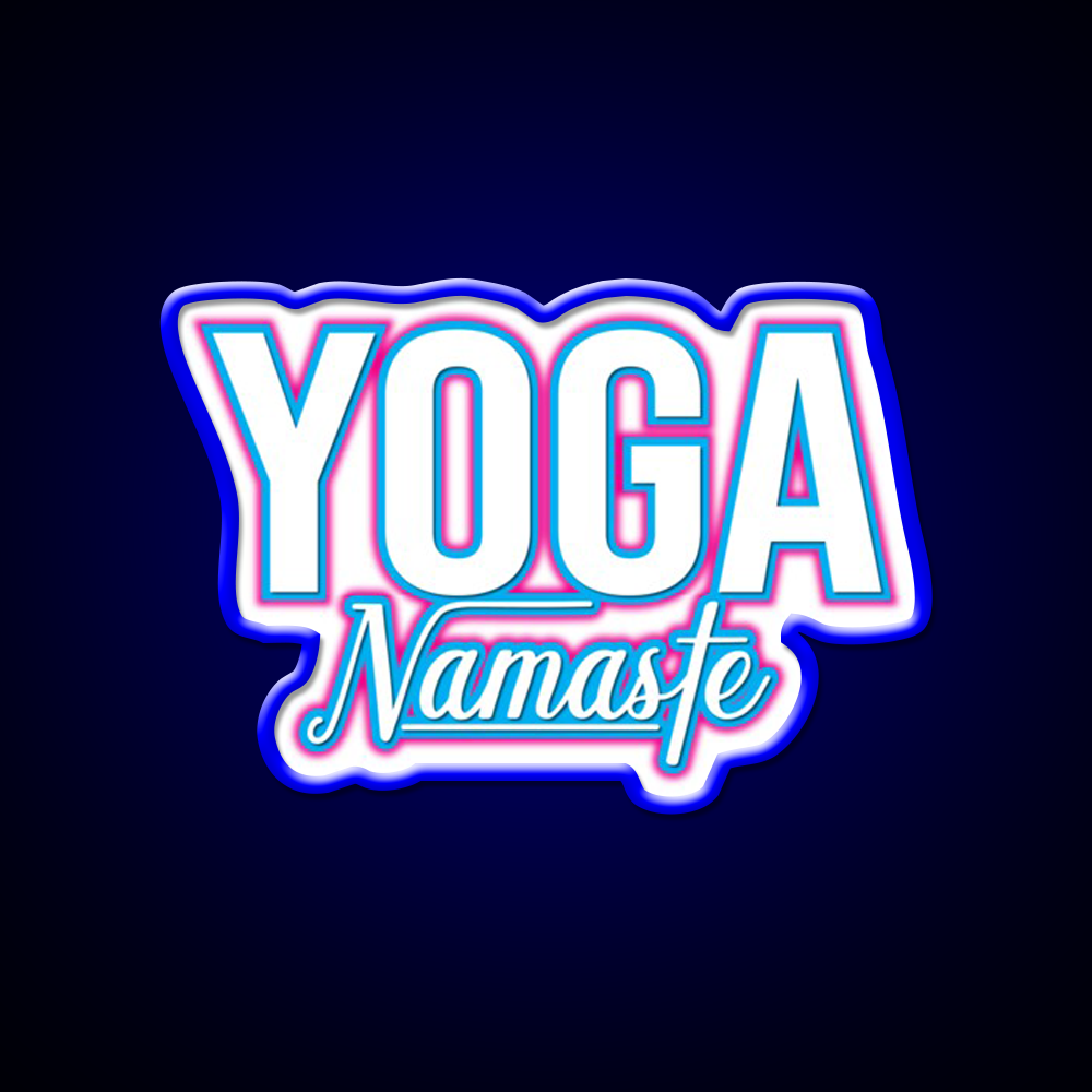 Awesome For All Who Love Yoga Led Neon Sign For Wellness Space Rgb Color