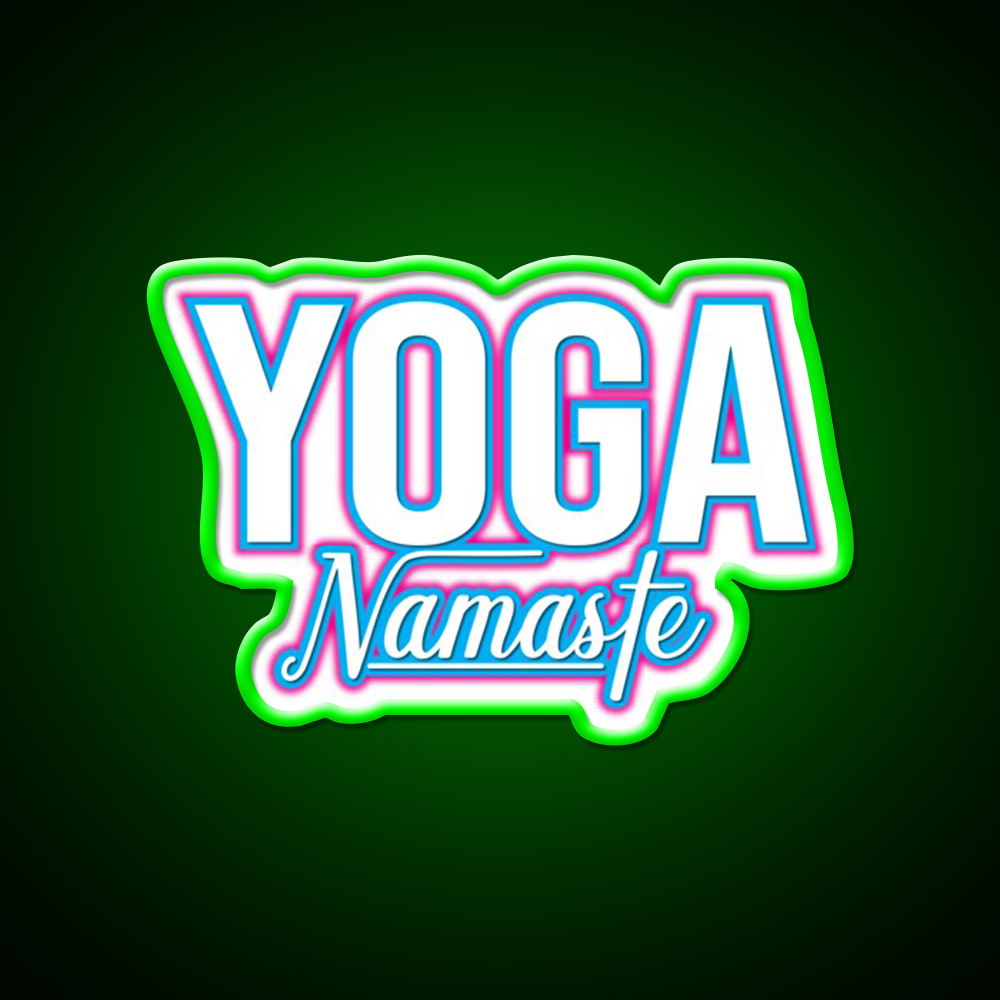 Awesome For All Who Love Yoga Led Neon Sign For Wellness Space Rgb Color