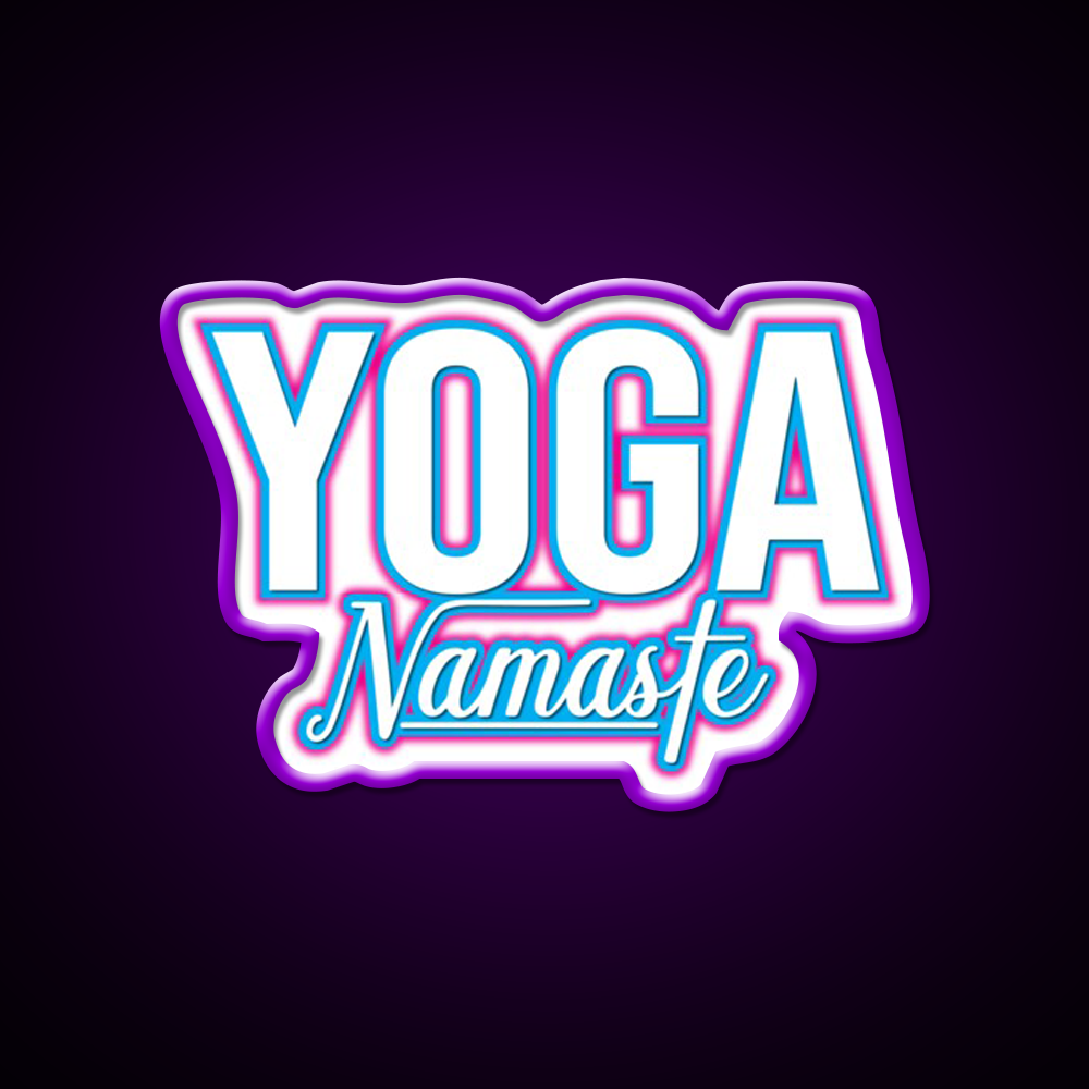Awesome For All Who Love Yoga Led Neon Sign For Wellness Space Rgb Color