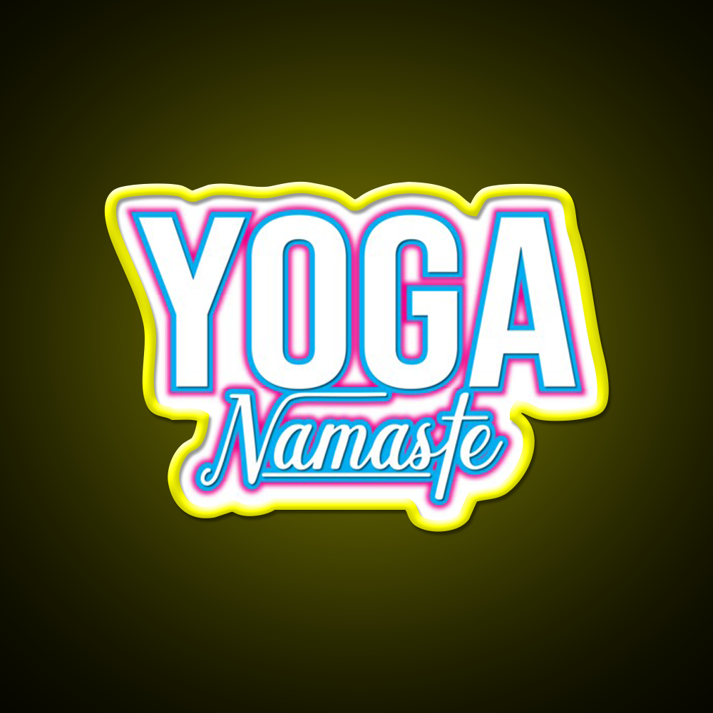 Awesome For All Who Love Yoga Led Neon Sign For Wellness Space Rgb Color