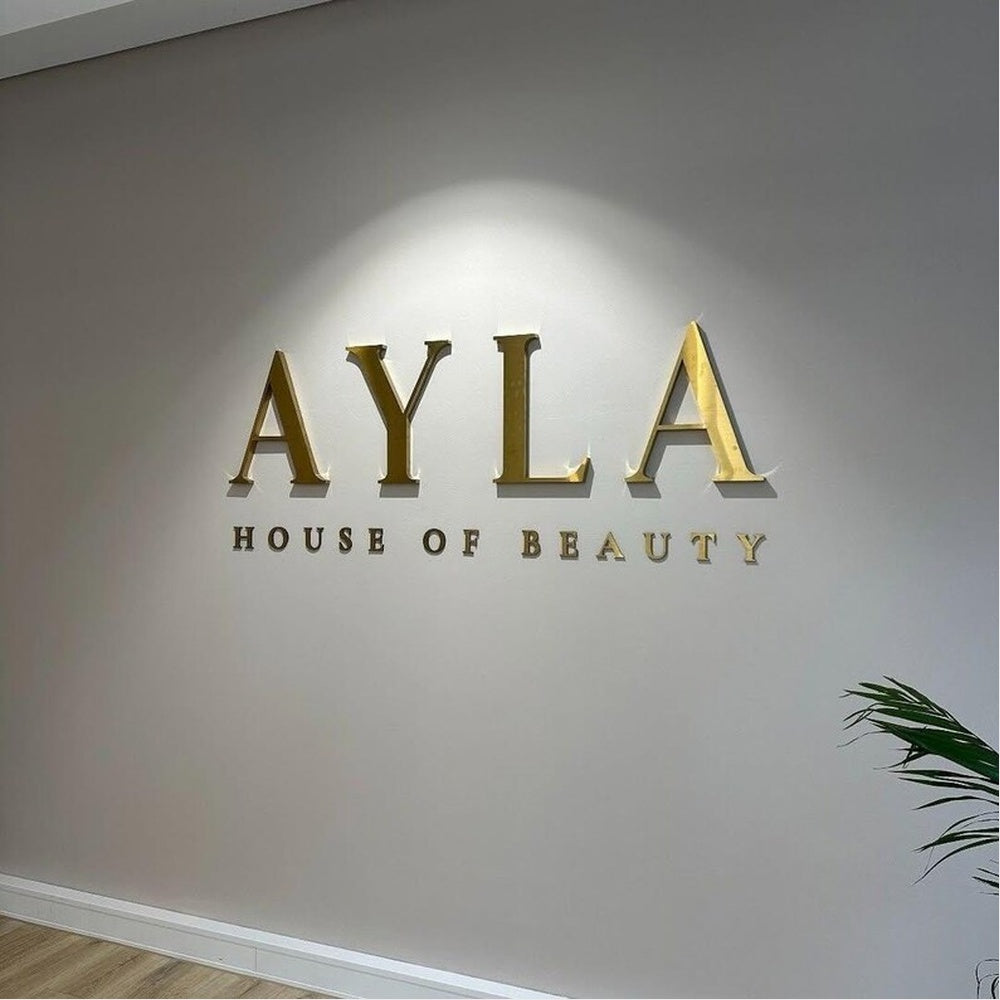 Ayla House Of Beauty 3D Backlit Channel Letters Led Light Sign