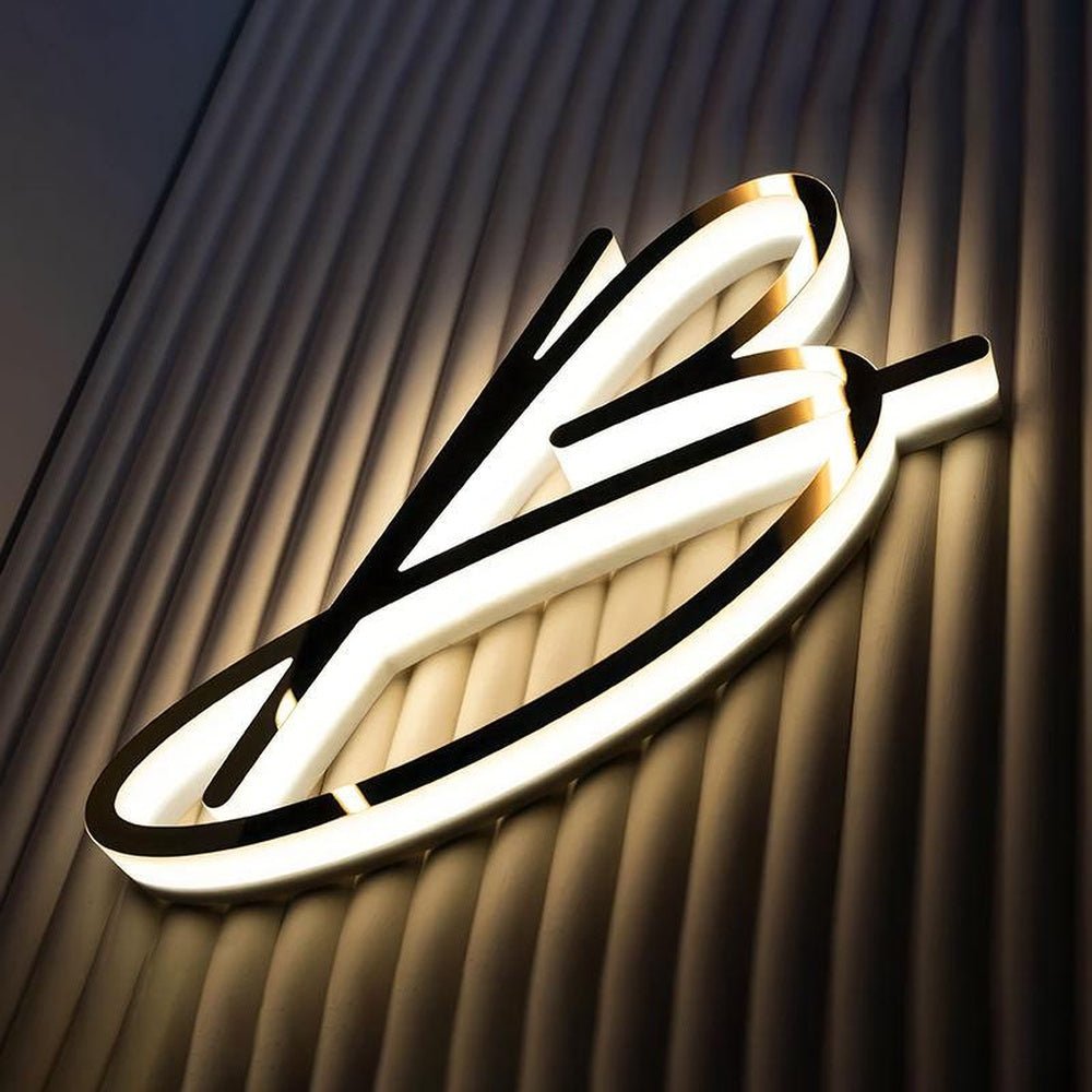 B 3D Backlit Letters Business Metal Led Sign - Shineneon