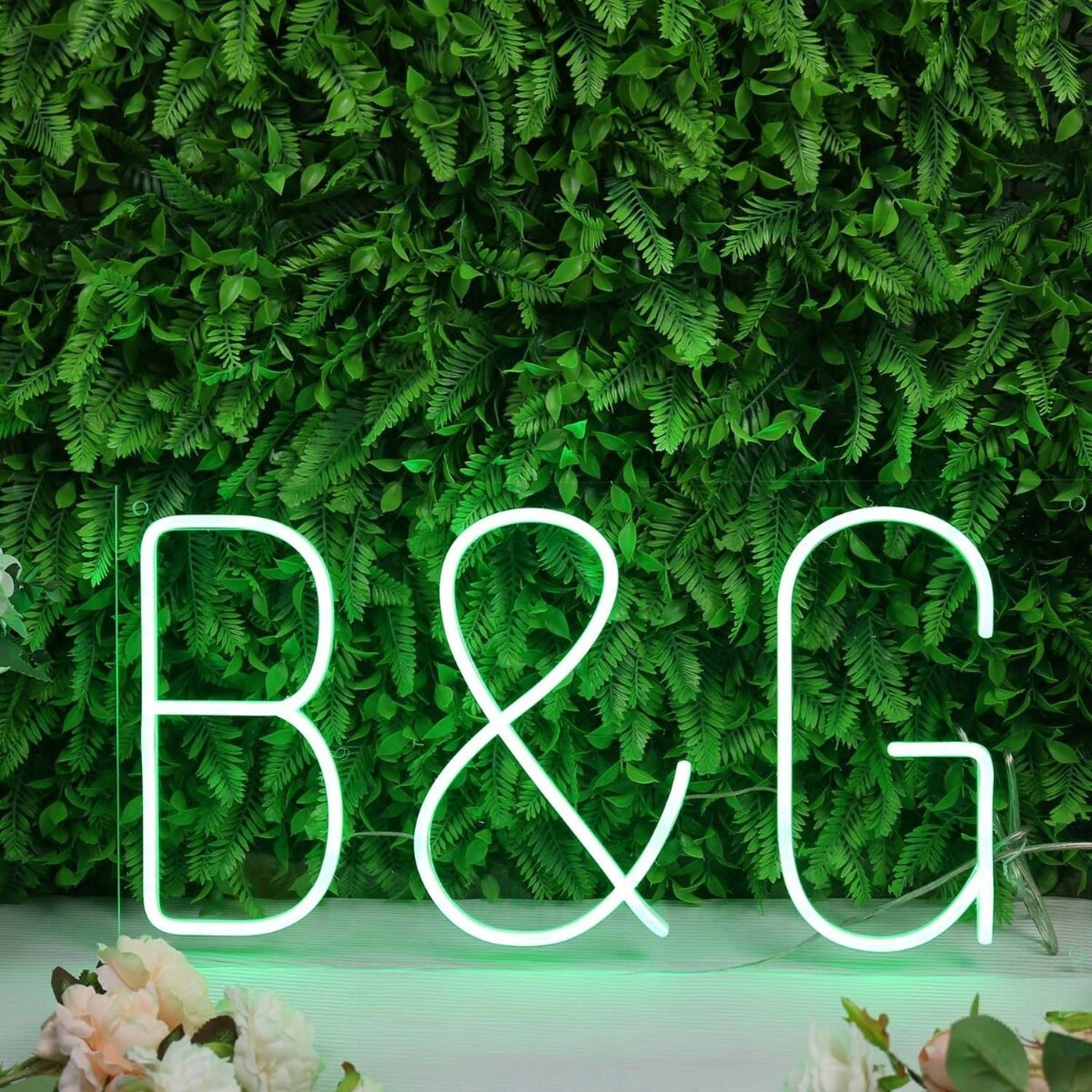B And G Green Neon Sign | Shineneon