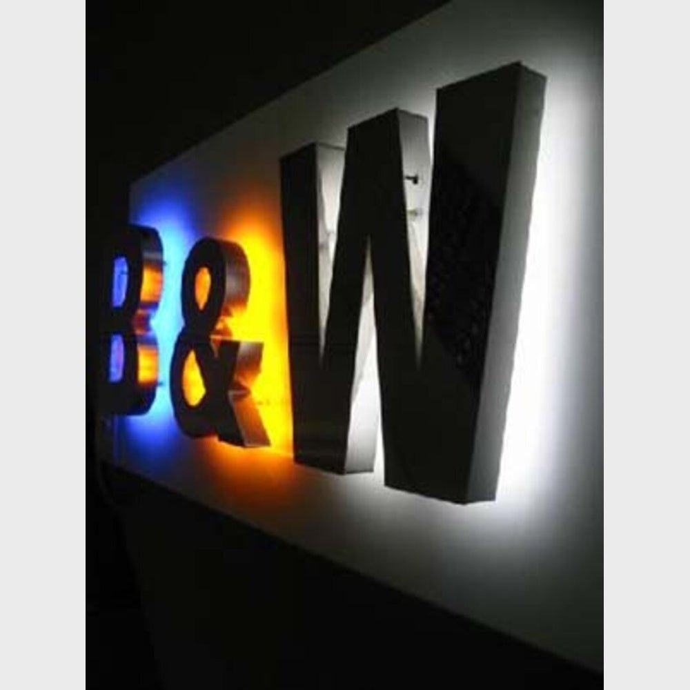 B And W 3D Backlit Channel Letters Led Light Sign - Shineneon