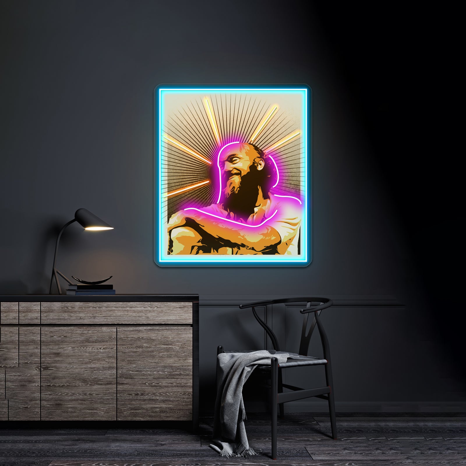 Baby Billy Bible Bonkers Artwork Led Neon Sign