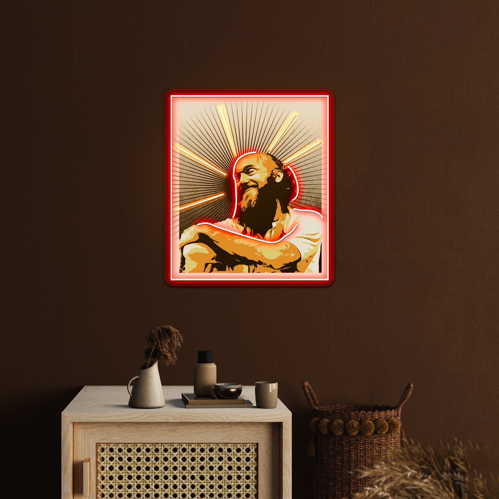 Baby Billy Bible Bonkers Artwork Led Neon Sign