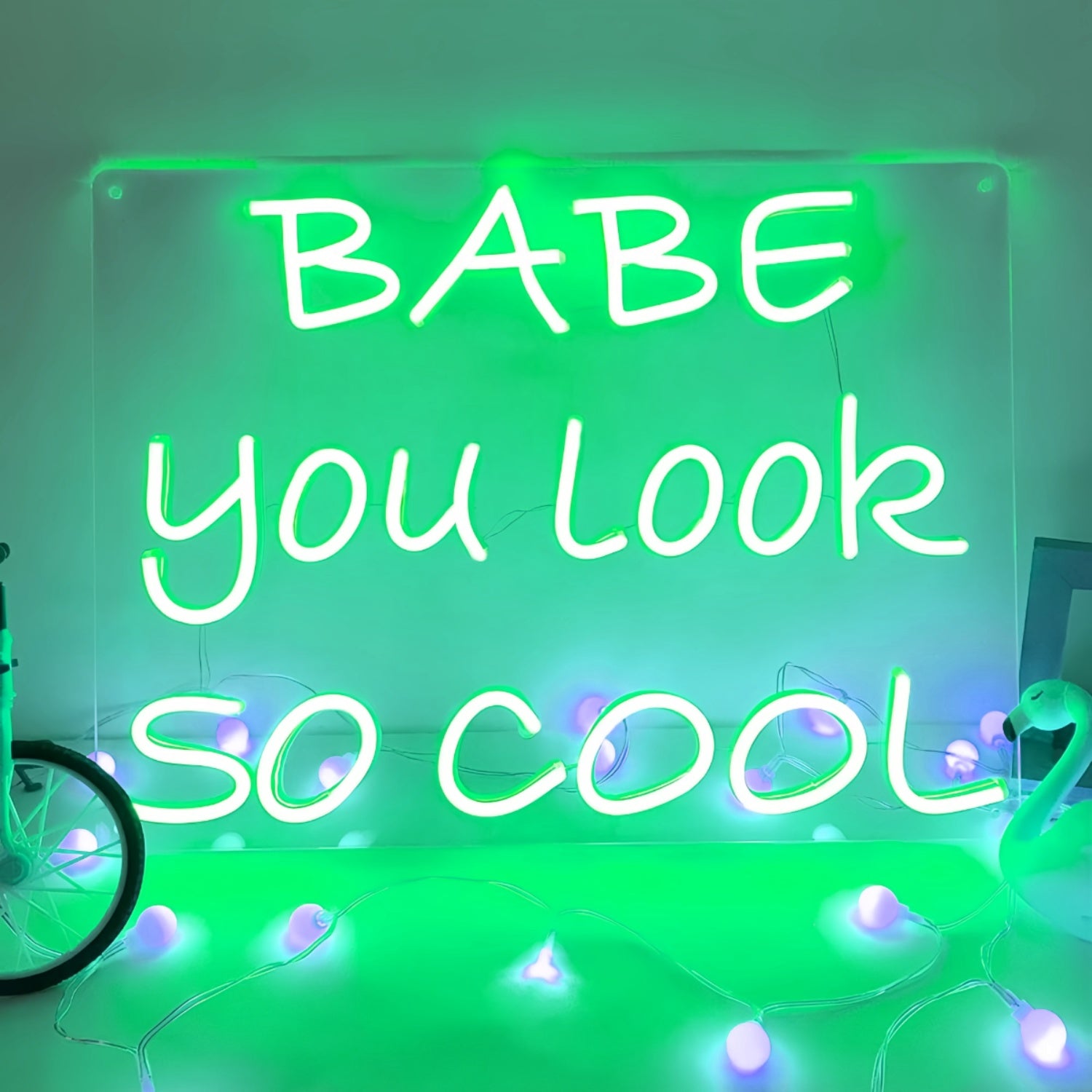 Babe Youre Absolutely Cool Vibrant Neon Sign | Shineneon