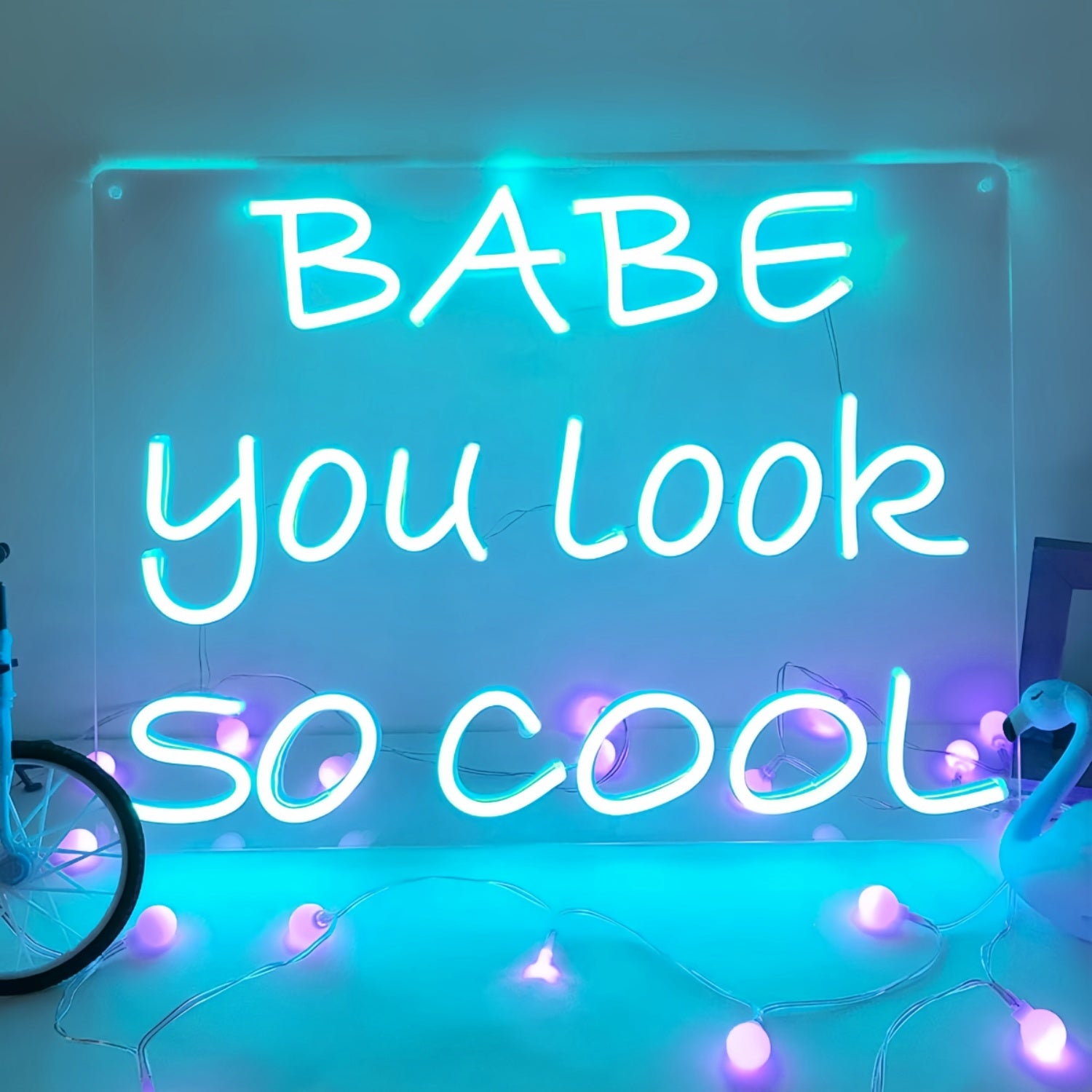 Babe Youre Absolutely Cool Vibrant Neon Sign | Shineneon
