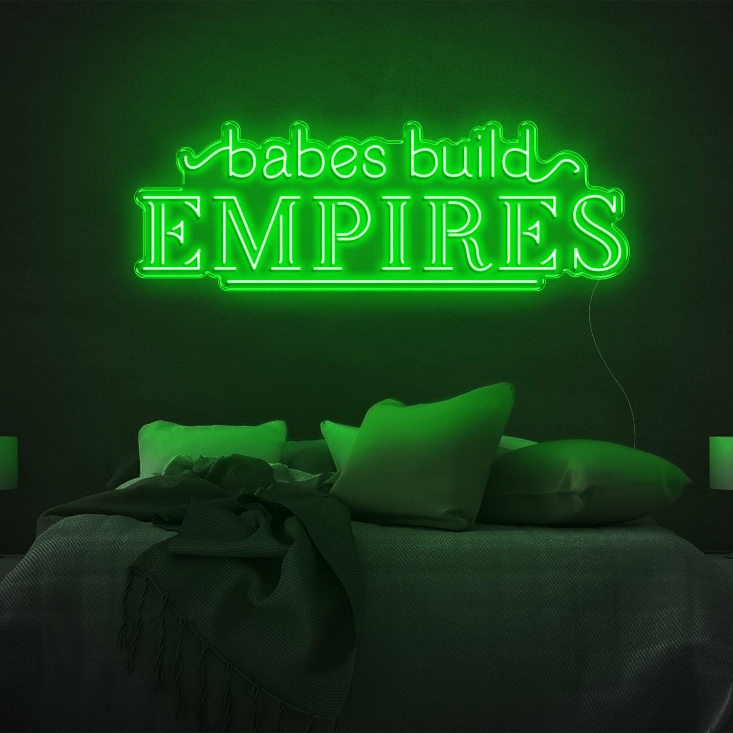 Babes Build Empires Hot Pink Led Neon Sign For Bedroom Wall Decor | Shineneon