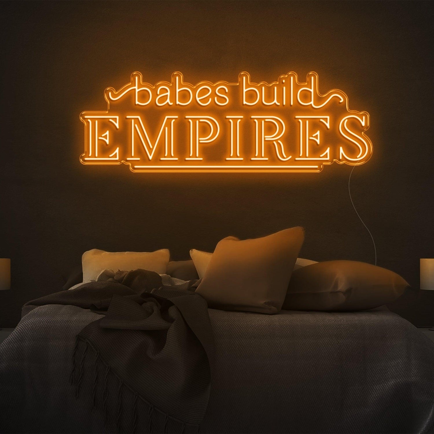 Babes Build Empires Hot Pink Led Neon Sign For Bedroom Wall Decor | Shineneon