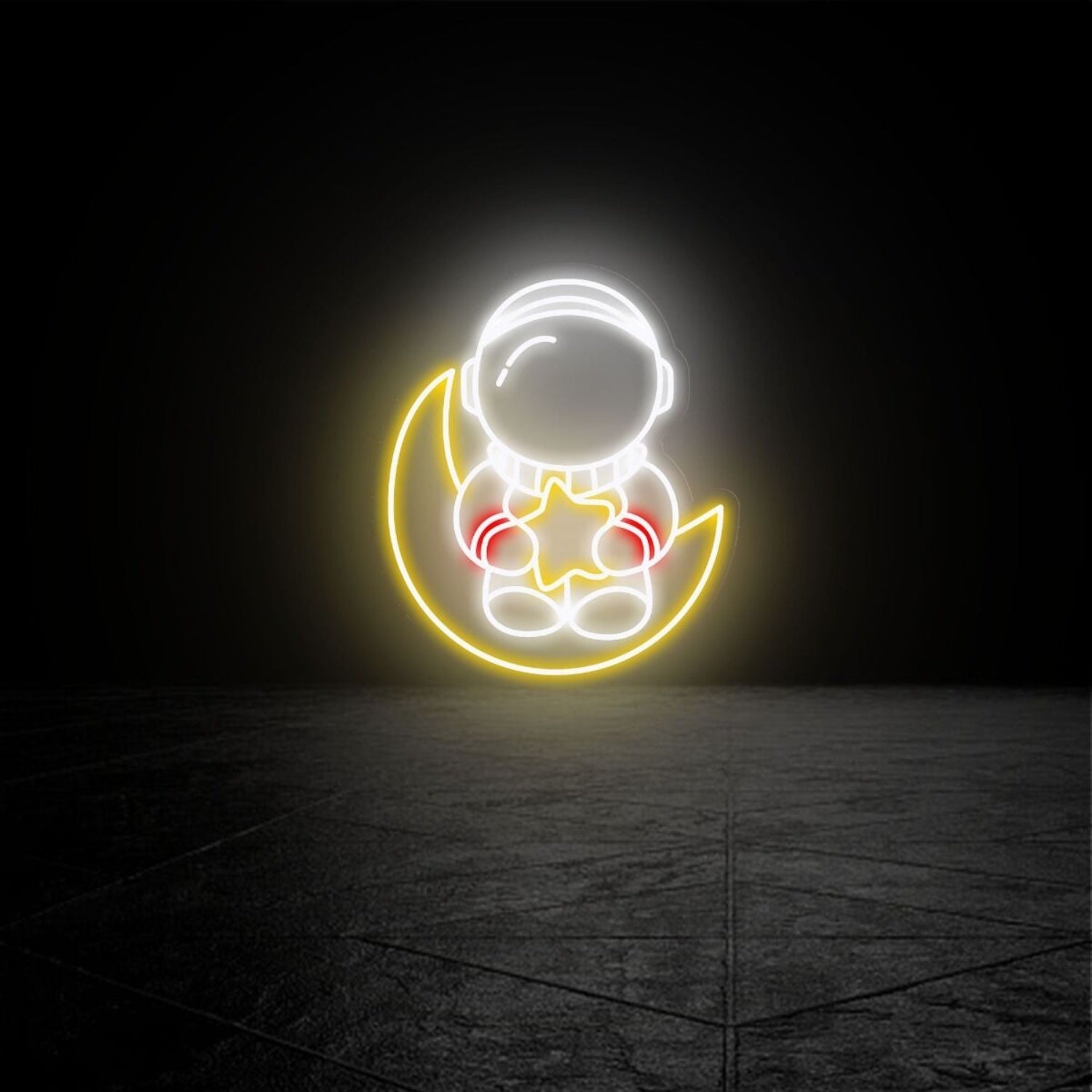 Baby Astronaut Led Neon Sign For Home Decparties And More - Shineneon