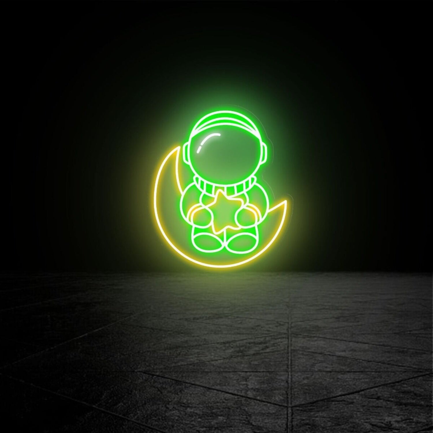 Baby Astronaut Led Neon Sign For Home Decparties And More - Shineneon