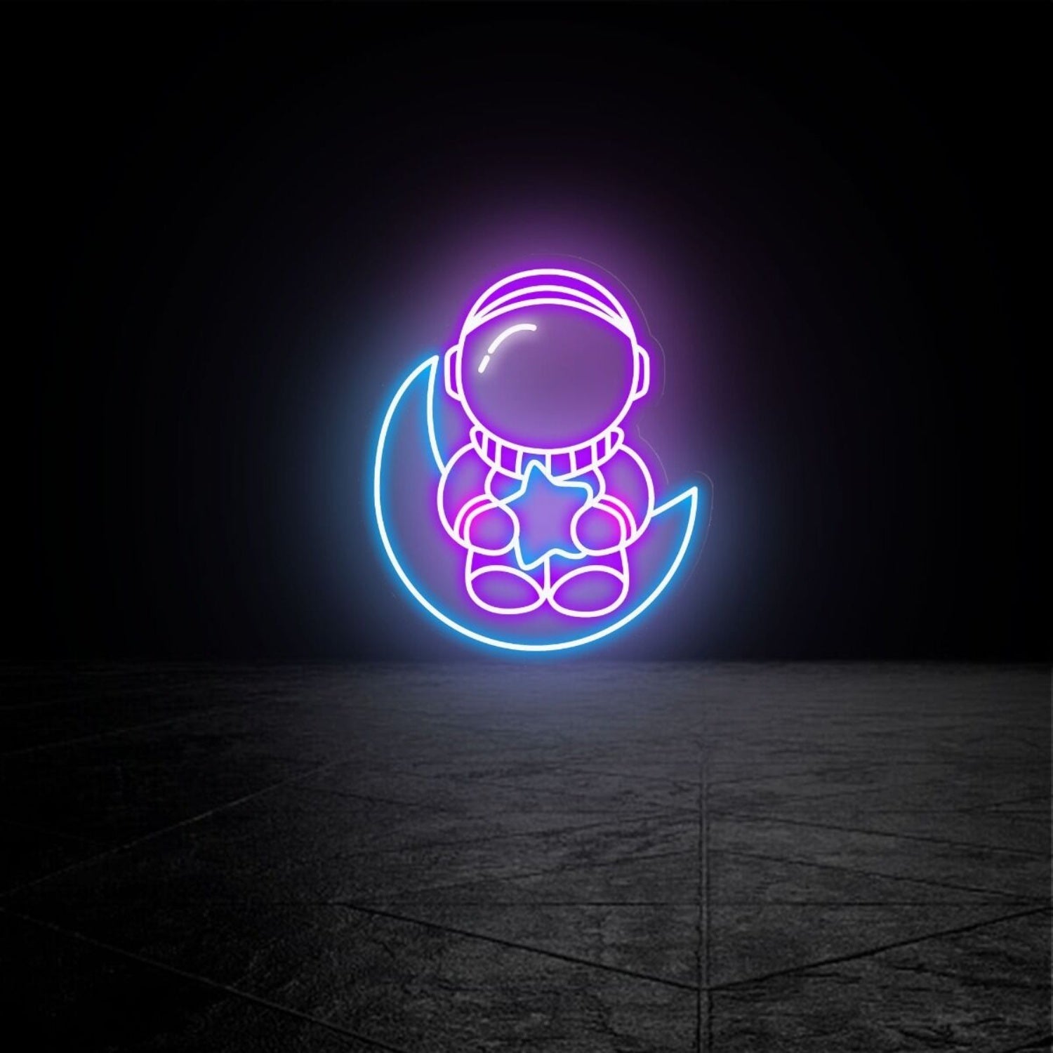 Baby Astronaut Led Neon Sign For Home Decparties And More - Shineneon