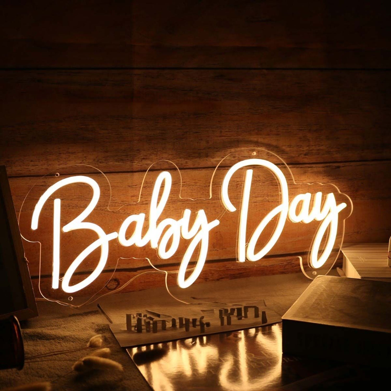 Baby Day Yellow Led Neon Sign - Shineneon
