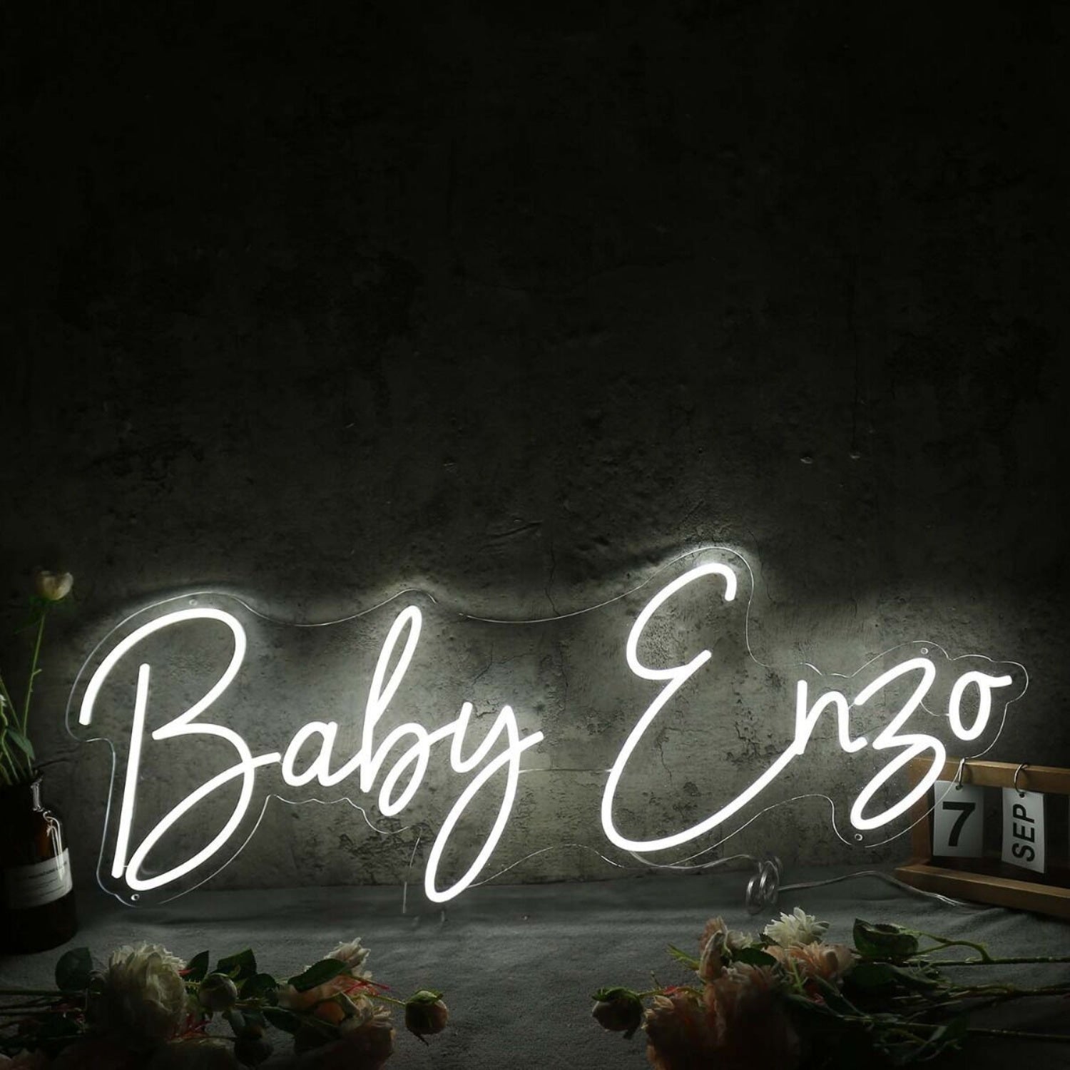 Baby Enzo White Neon Sign | Shineneon