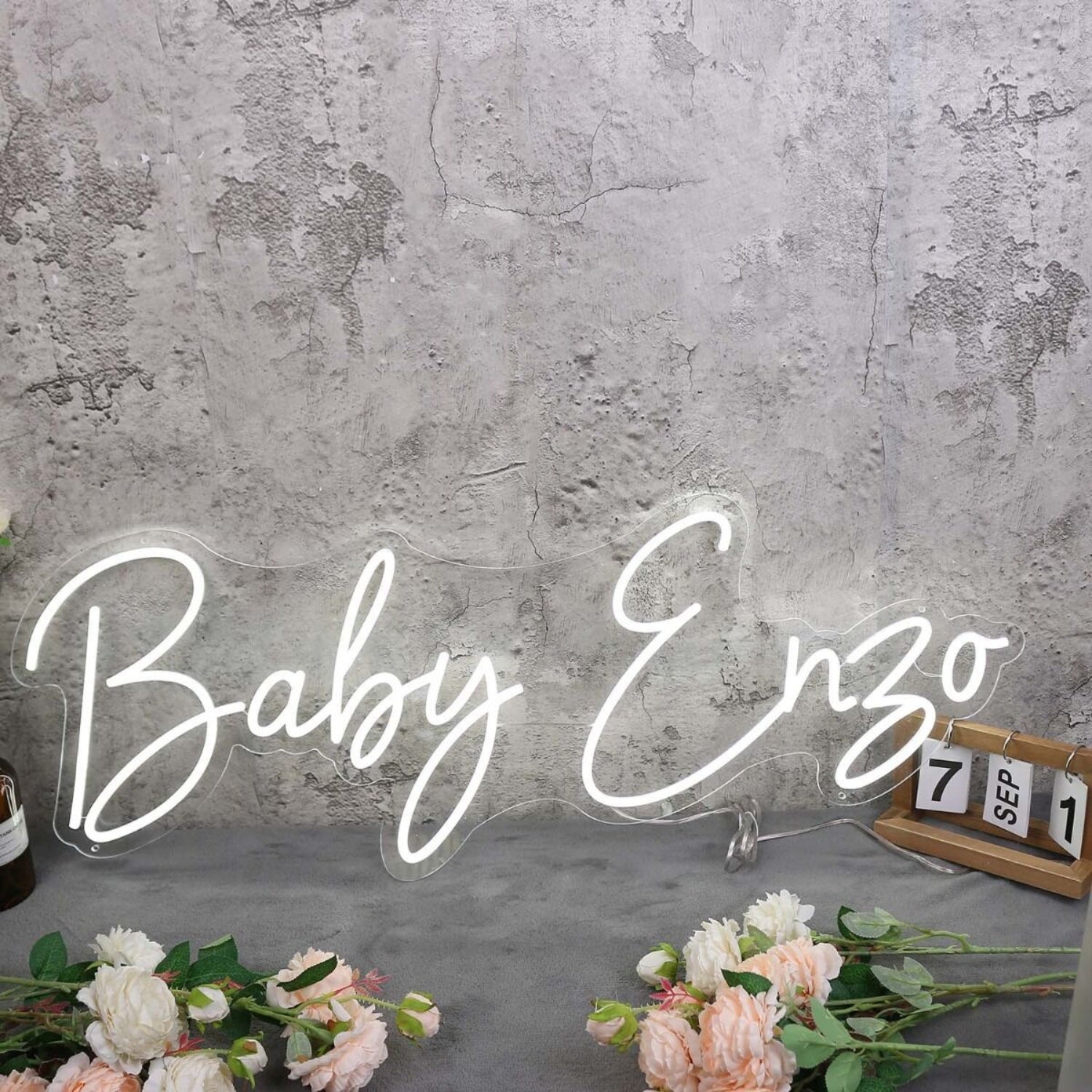 Baby Enzo White Neon Sign | Shineneon