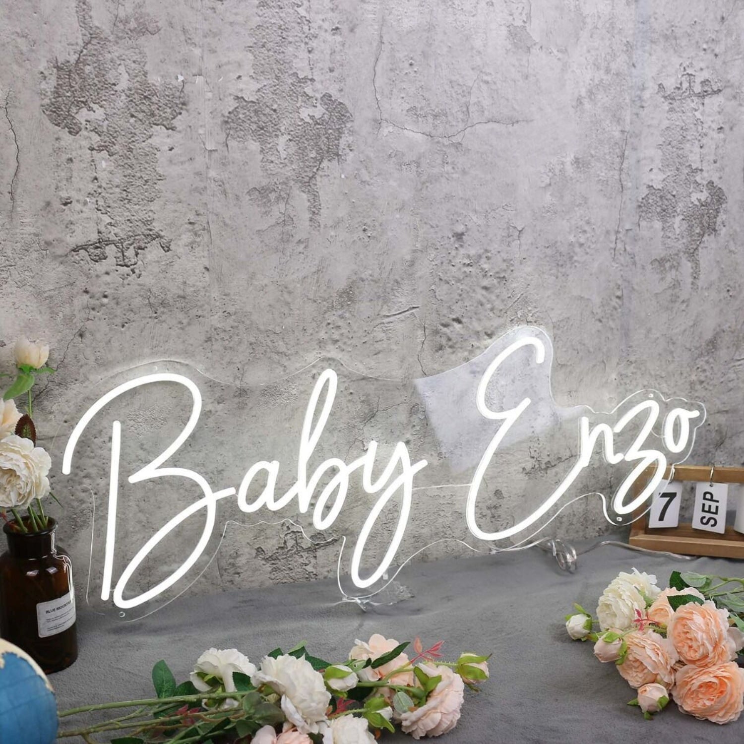 Baby Enzo White Neon Sign | Shineneon