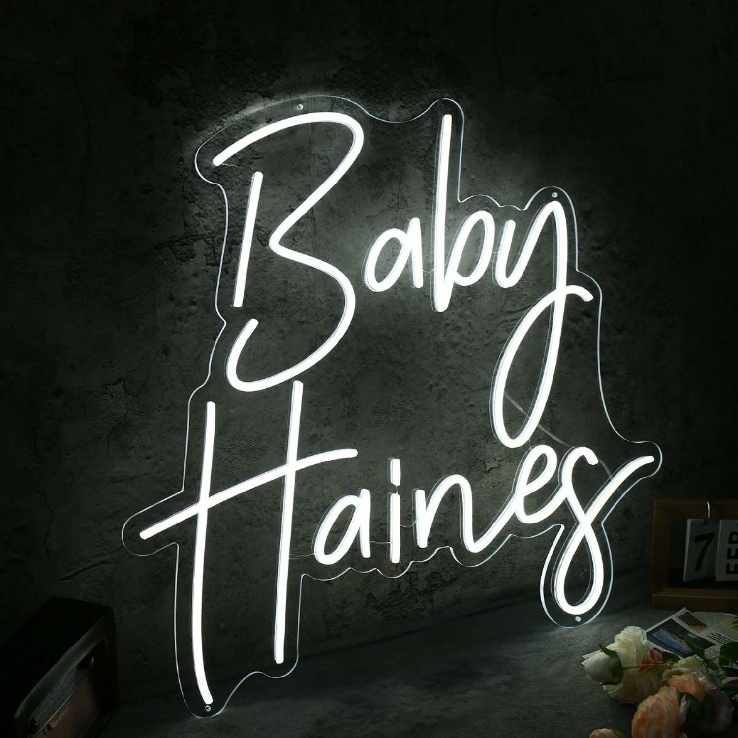 Baby Haines White Neon Sign | Shineneon