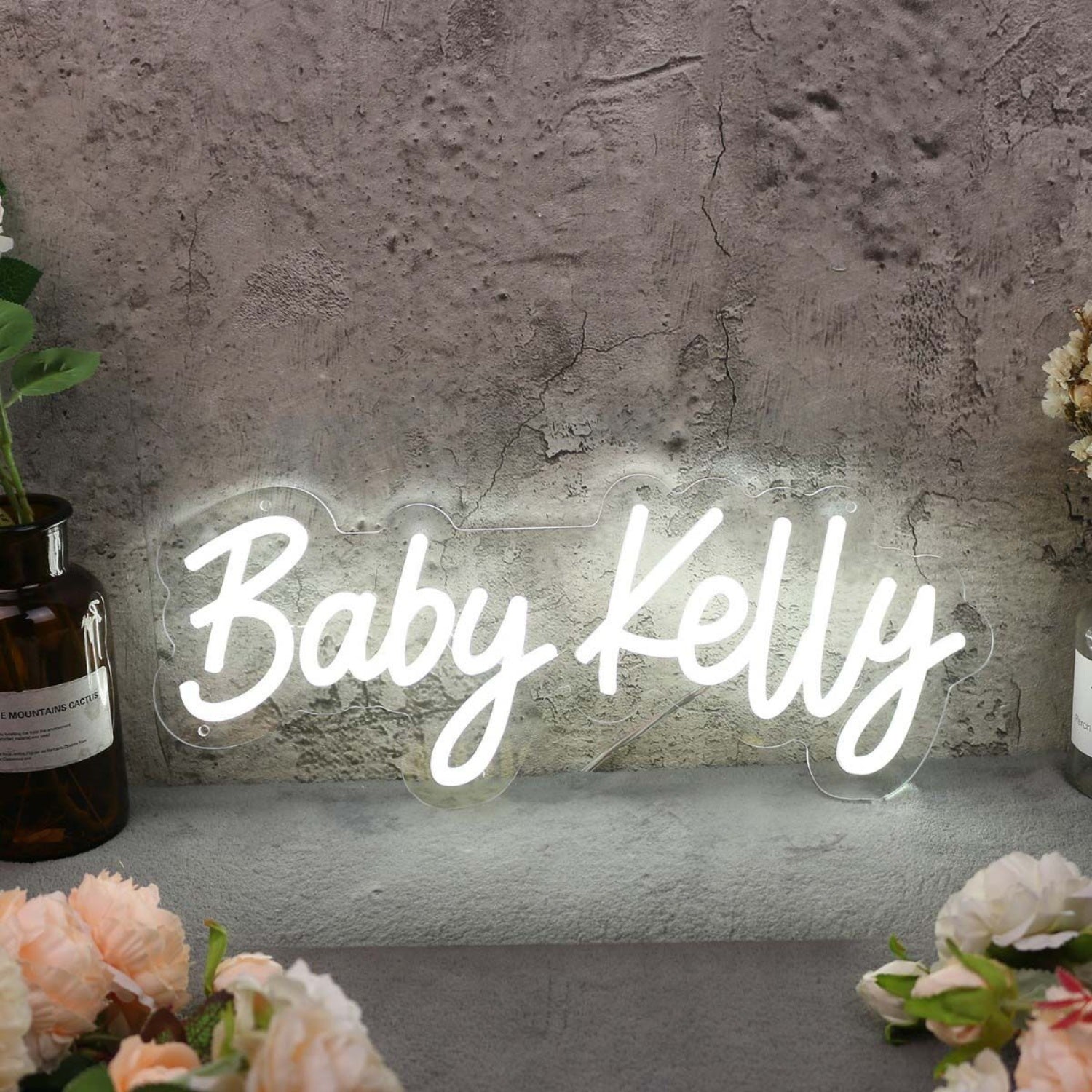 Baby Kelly White Neon Sign | Shineneon
