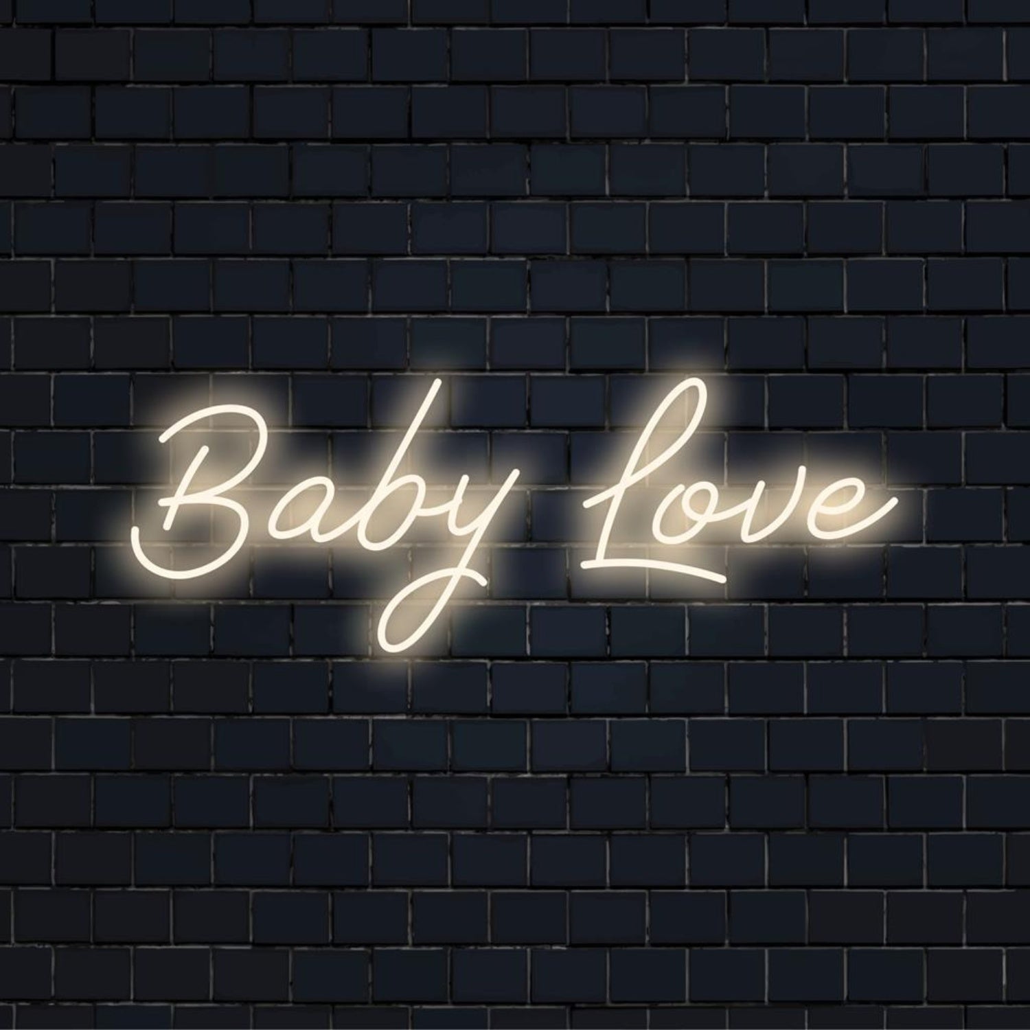 Baby Love White Led Neon Sign For Home Cafe Romantic Decor | Shineneon