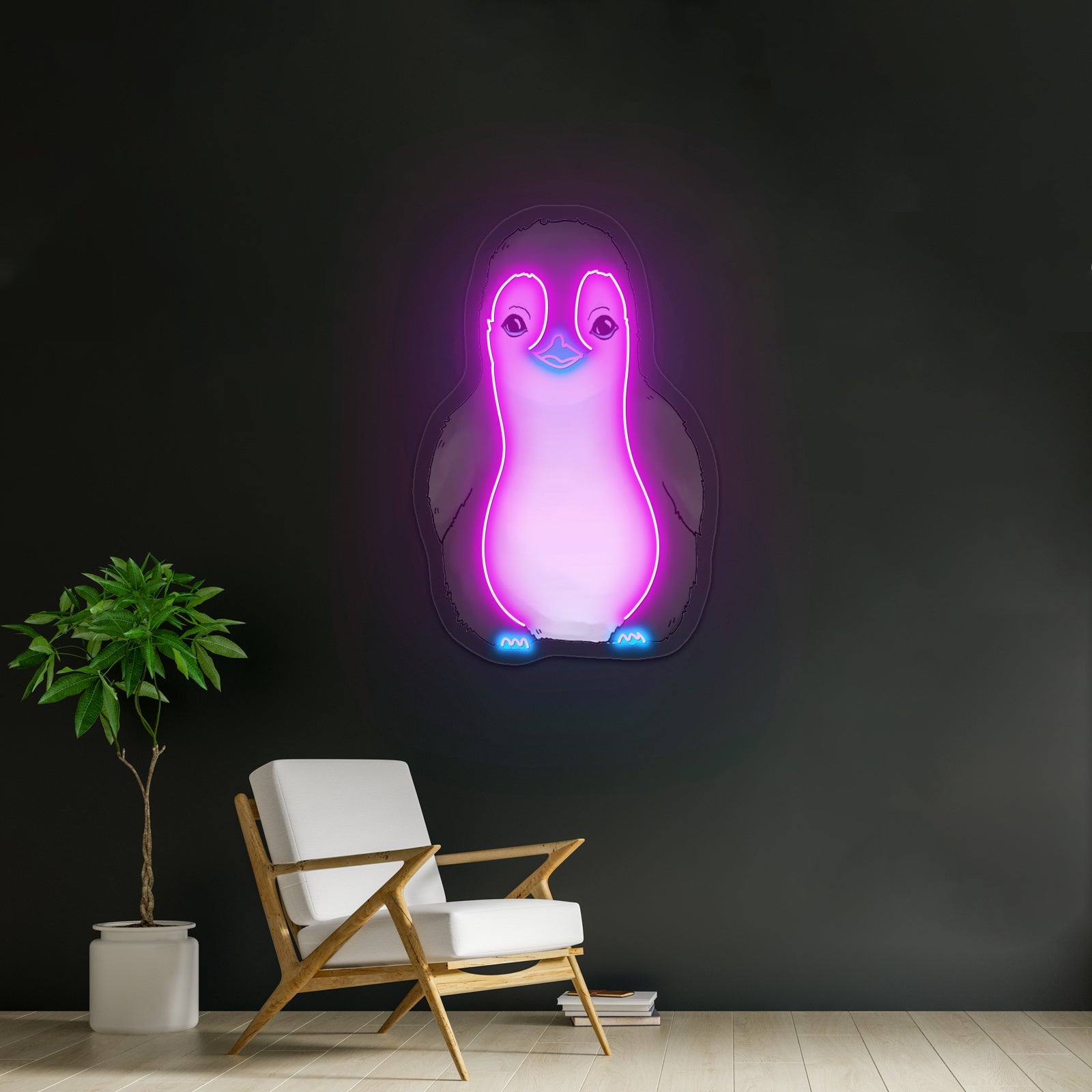 Baby Penguin Neon Signs Neon Signs For Kidsroom - Shineneon