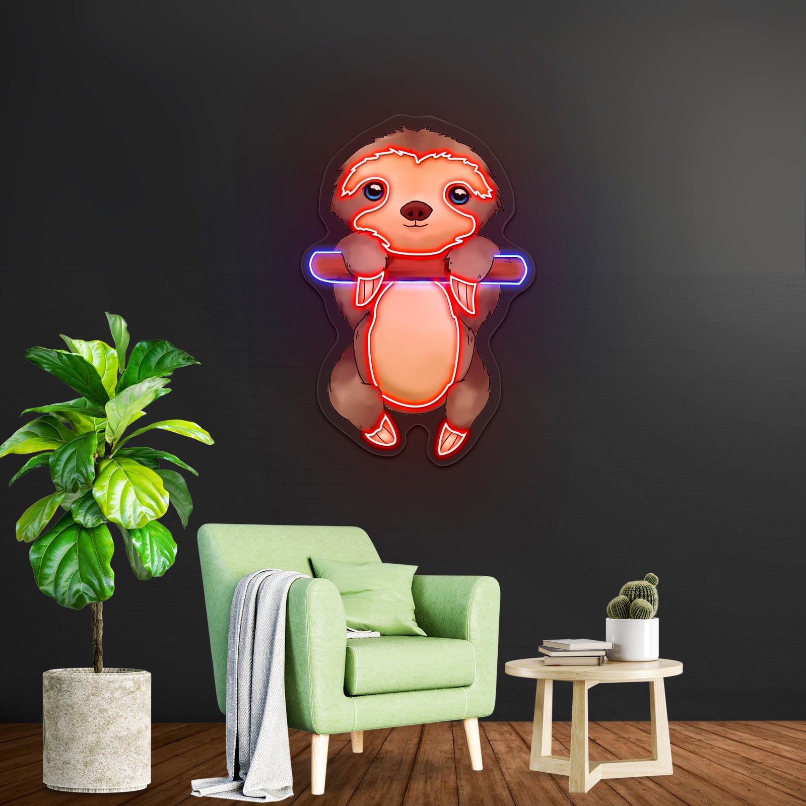 Baby Sloth Neon Signs For Bedroom Decor