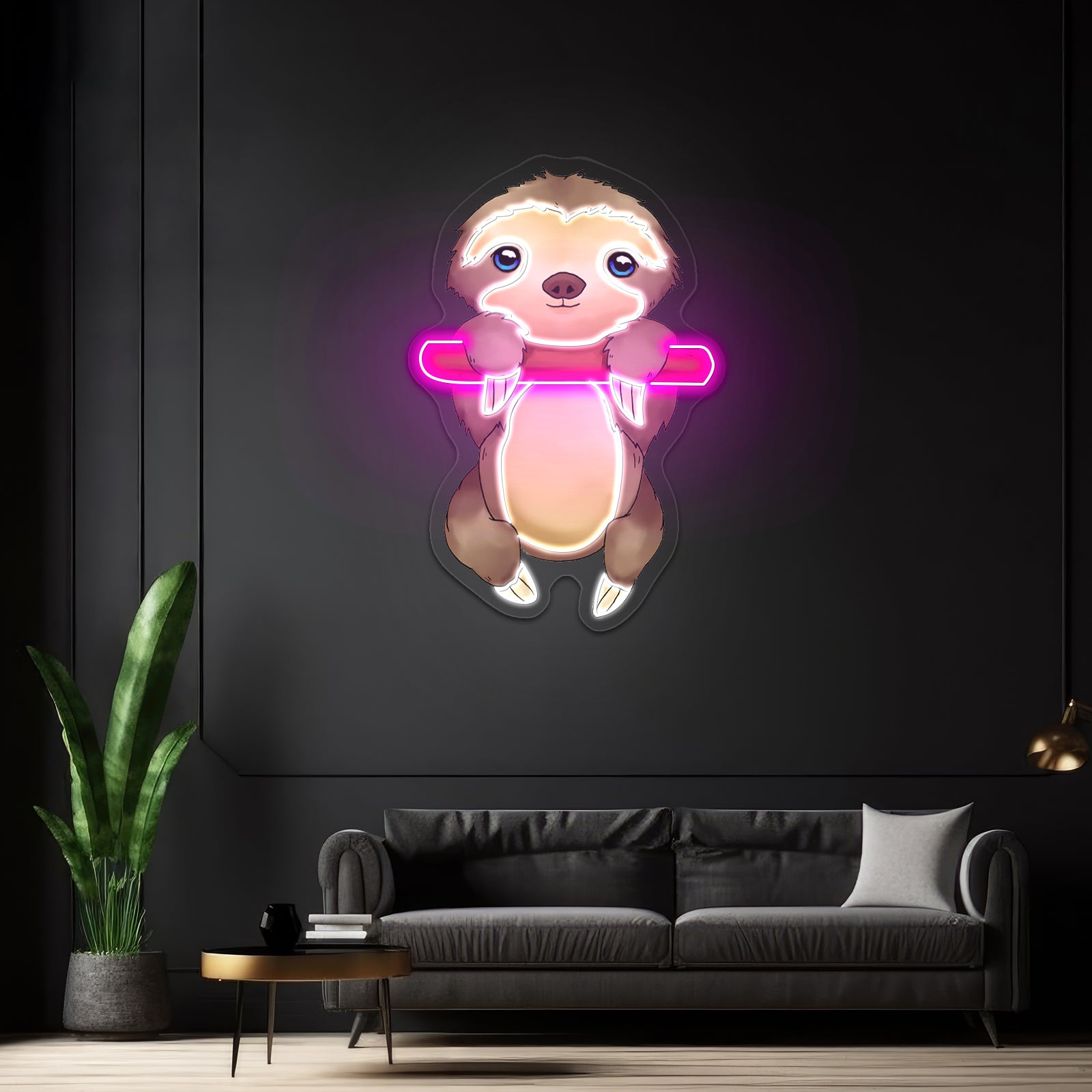 Baby Sloth Neon Signs For Bedroom Decor