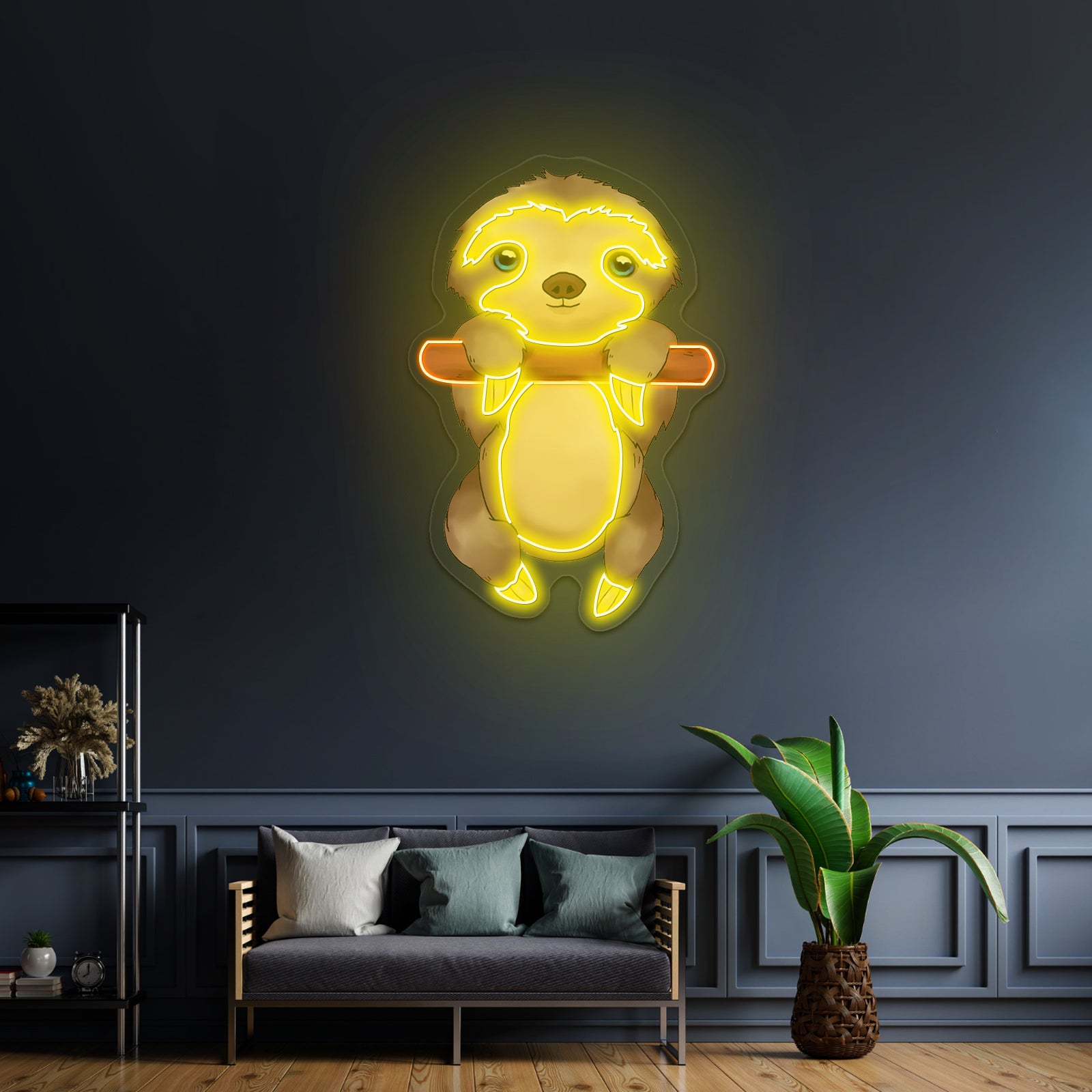 Baby Sloth Neon Signs For Bedroom Decor