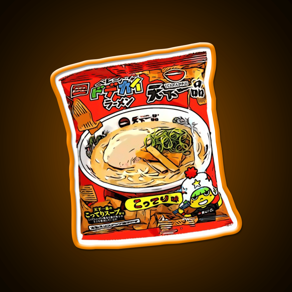 Baby Star Crispy Noodle Snack Tenkaippin Snack Food Led Neon Sign Rgb Color - Shineneon