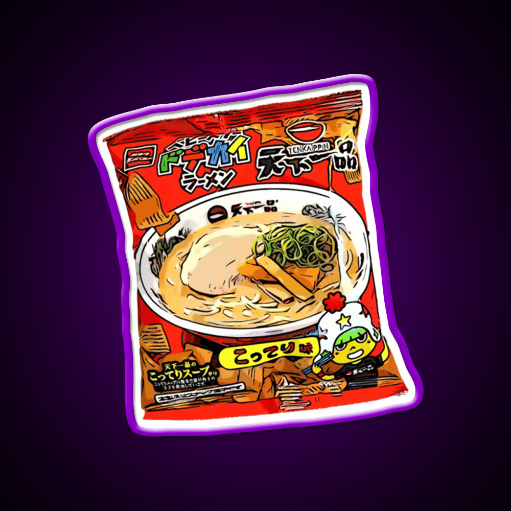 Baby Star Crispy Noodle Snack Tenkaippin Snack Food Led Neon Sign Rgb Color - Shineneon