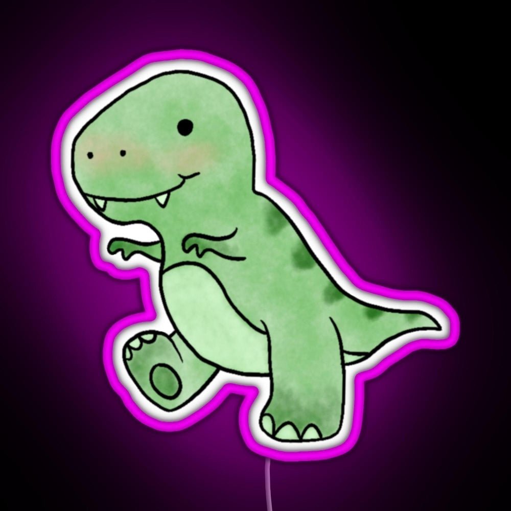 Baby T Rex Rgb Led Neon Sign Pop Wall Art - Shineneon
