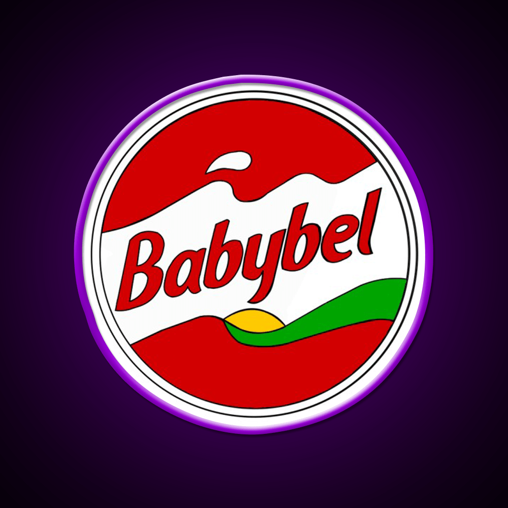 Babybel Cheese Snack Food Led Neon Sign Rgb Color - Shineneon