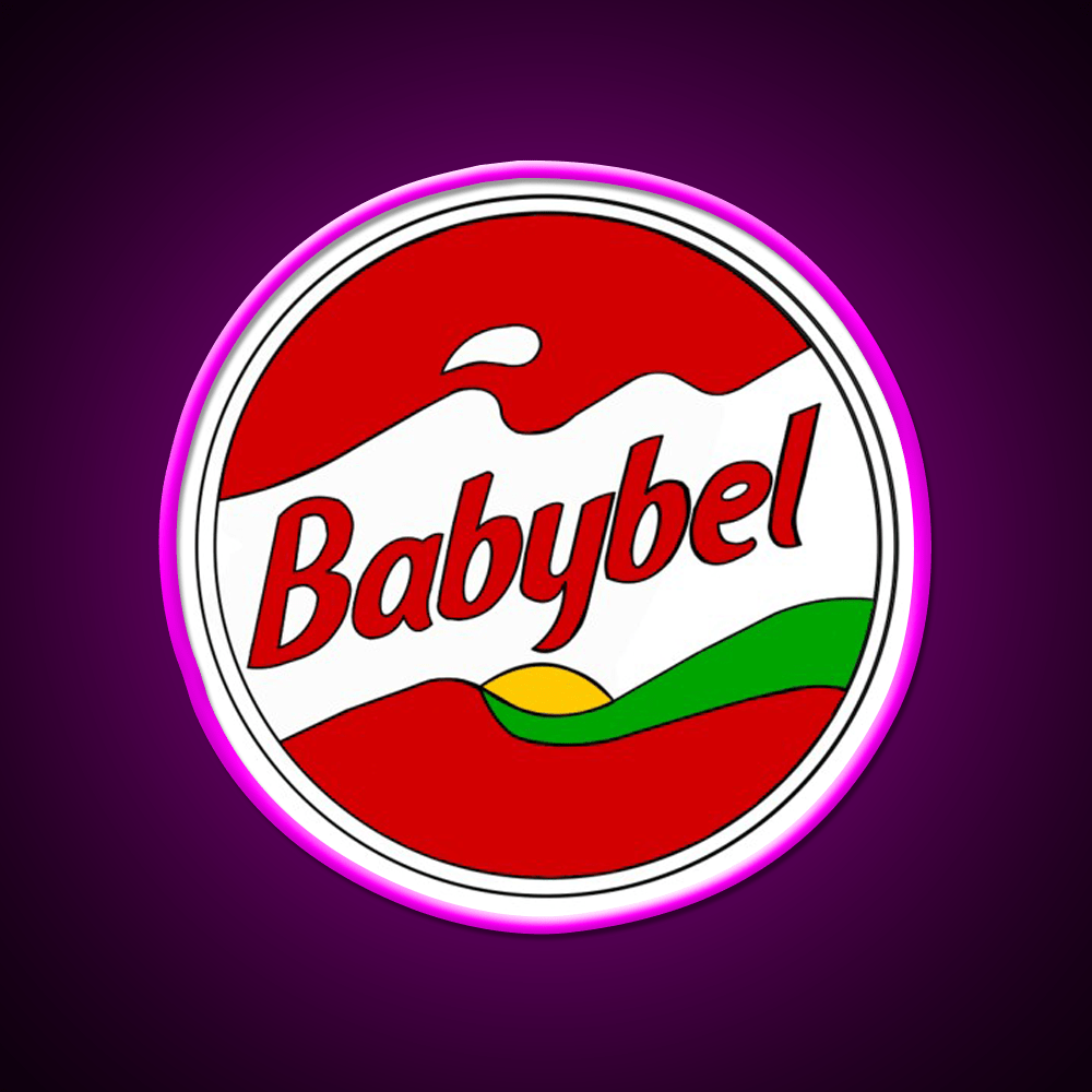 Babybel Cheese Snack Food Led Neon Sign Rgb Color - Shineneon