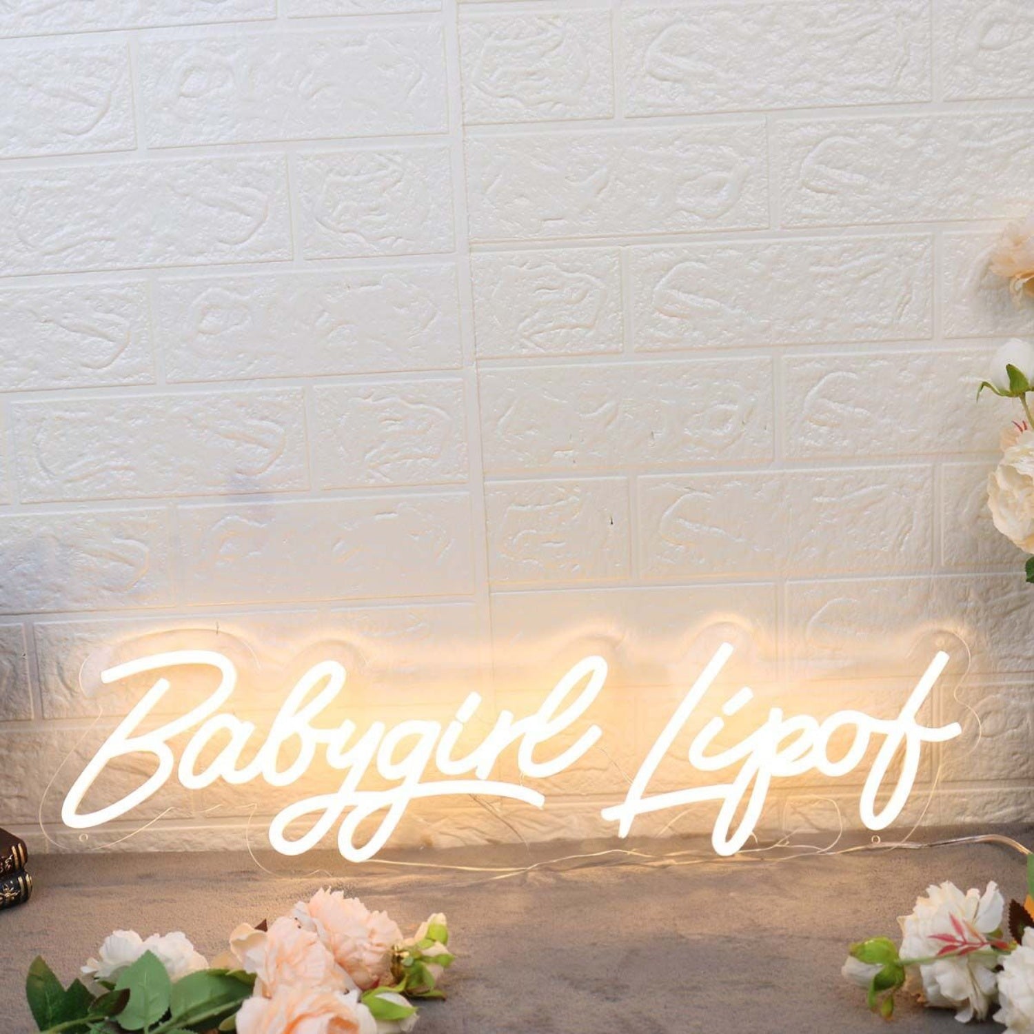 Babygirl Lipof Yellow Led Neon Sign - Shineneon