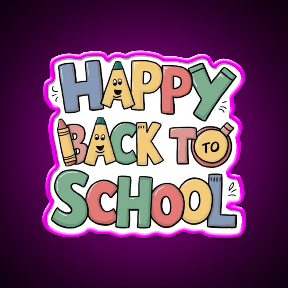 Back To School Welcome Led Neon Sign Open Sign Rgb Color - Shineneon