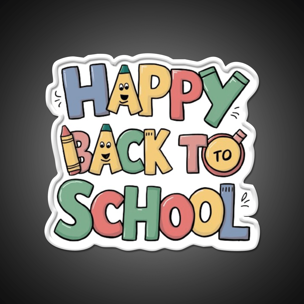 Back To School Welcome Led Neon Sign Open Sign Rgb Color - Shineneon