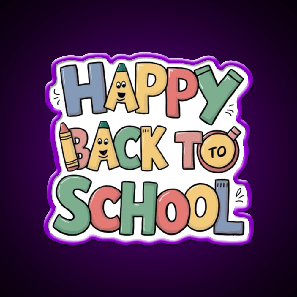 Back To School Welcome Led Neon Sign Open Sign Rgb Color - Shineneon