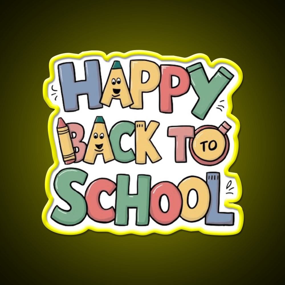 Back To School Welcome Led Neon Sign Open Sign Rgb Color - Shineneon