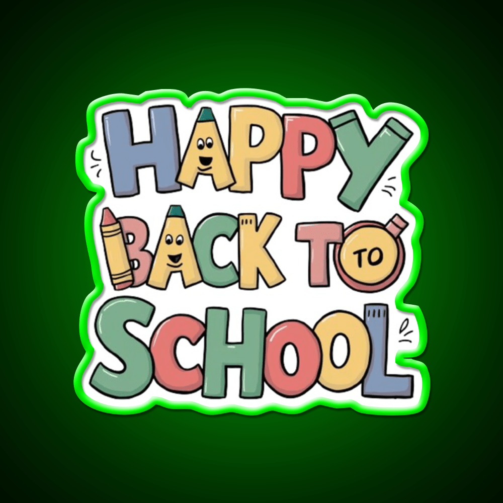 Back To School Welcome Led Neon Sign Open Sign Rgb Color - Shineneon