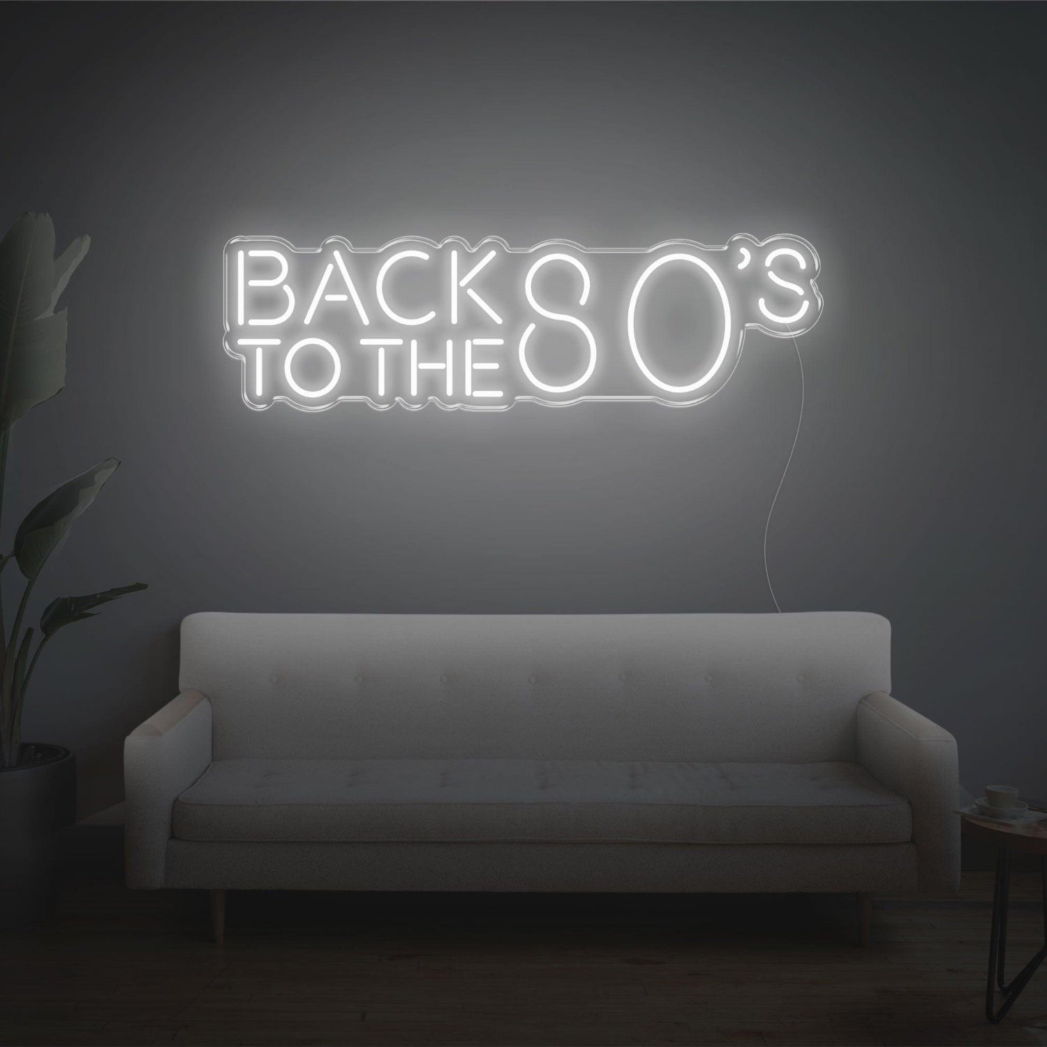 Back To The 80s Retro Purple Led Neon Sign For Home Bar Cafe Decor | Shineneon