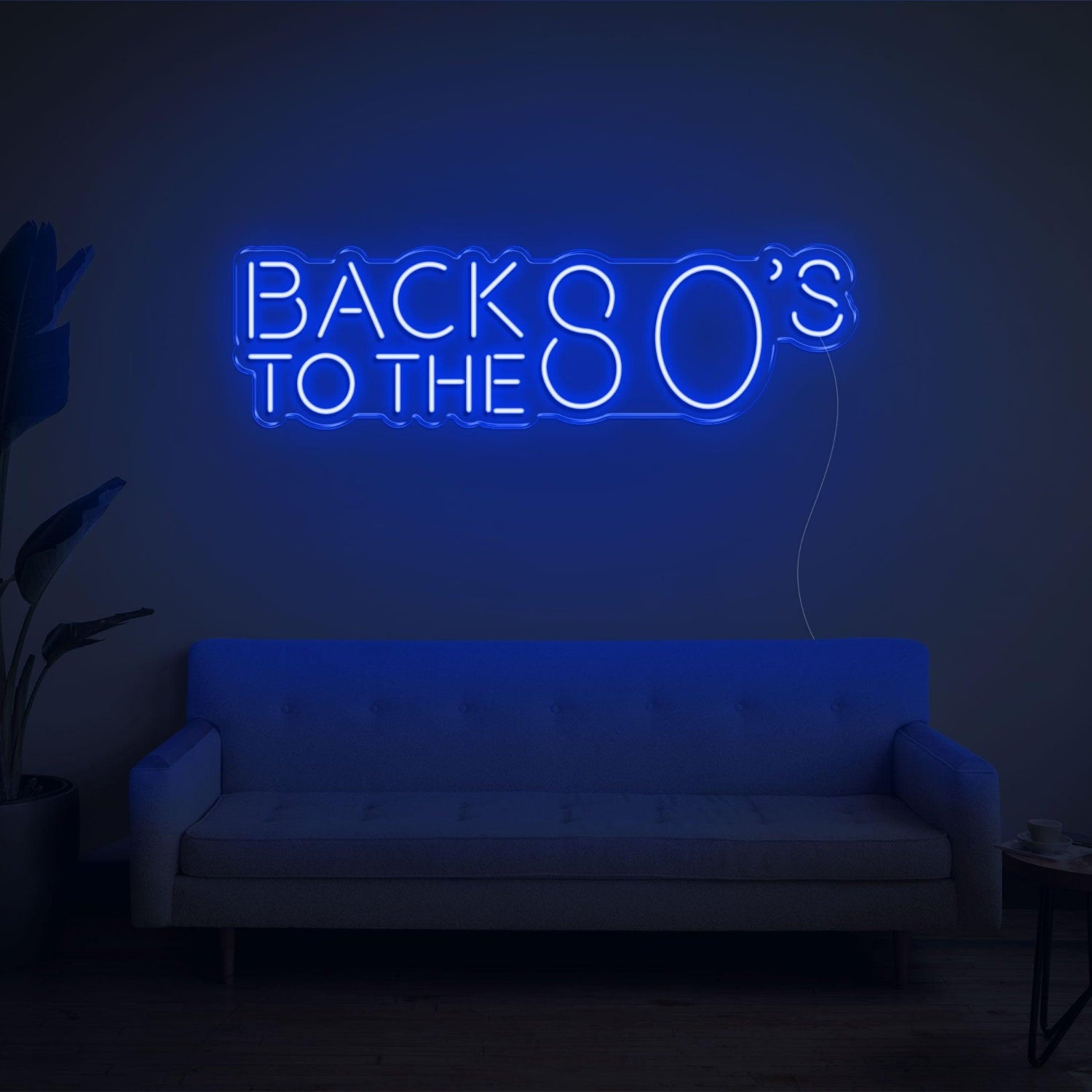 Back To The 80s Retro Purple Led Neon Sign For Home Bar Cafe Decor | Shineneon