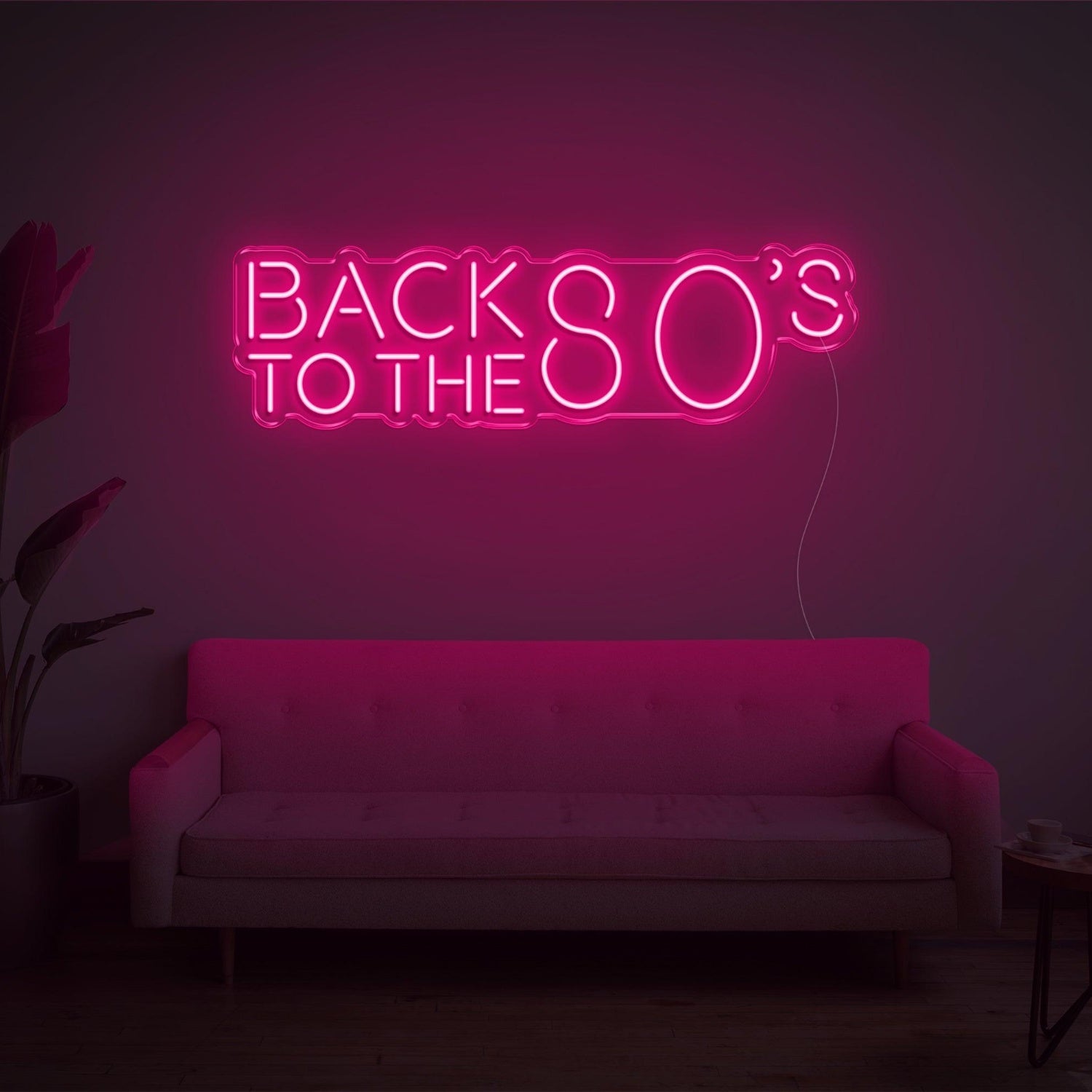 Back To The 80s Retro Purple Led Neon Sign For Home Bar Cafe Decor | Shineneon
