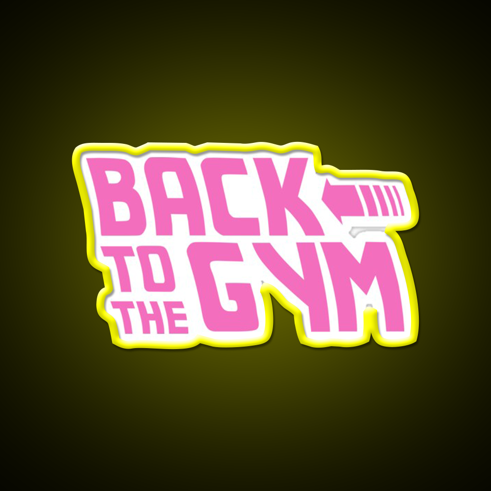 Back To The Gym Fitness Led Neon Sign Rgb Color