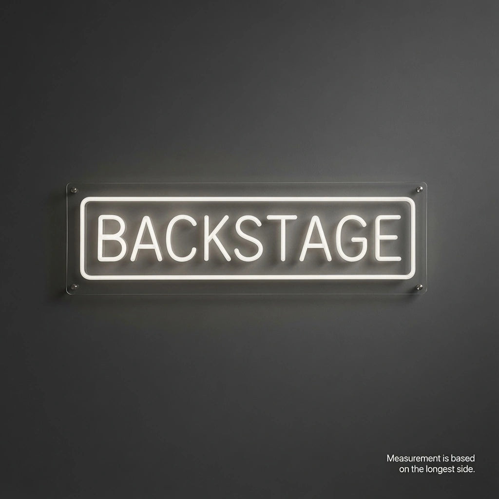 Backstage LED Neon Sign - 04 Size Image