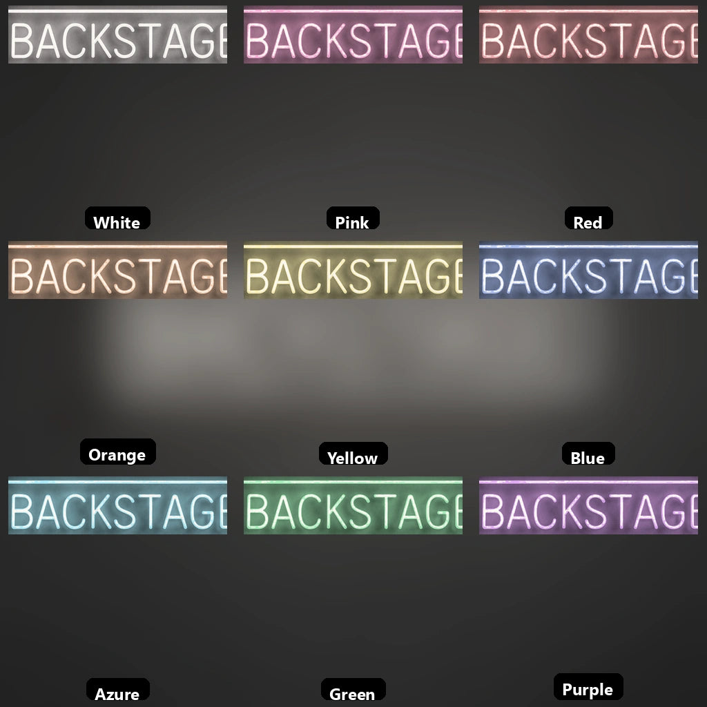 Backstage LED Neon Sign - 05 Color Grid