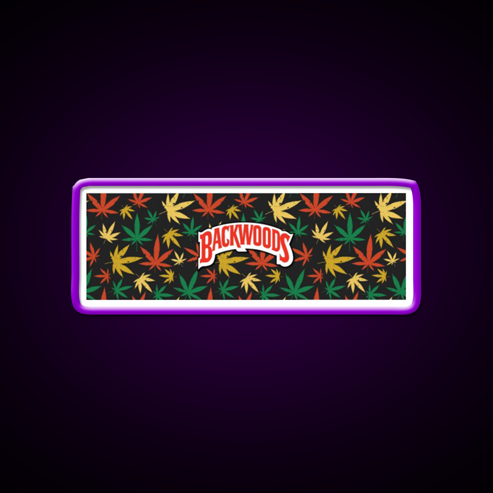 Backwoods Hemp Inspired Green Leaf Led Neon Sign Rgb Color - LED neon sign view 9