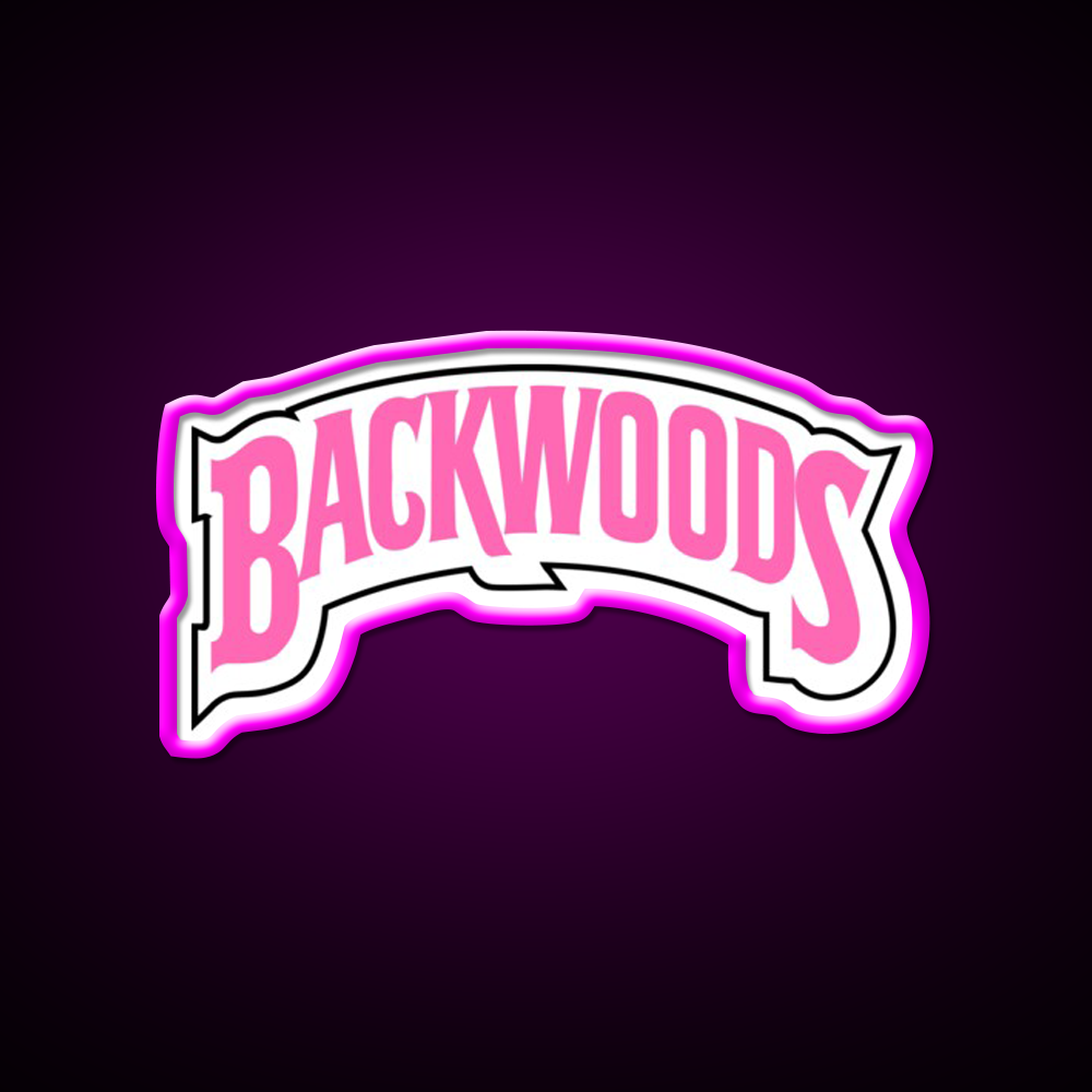 Backwoods Pink Hemp Inspired Green Leaf Led Neon Sign Rgb Color