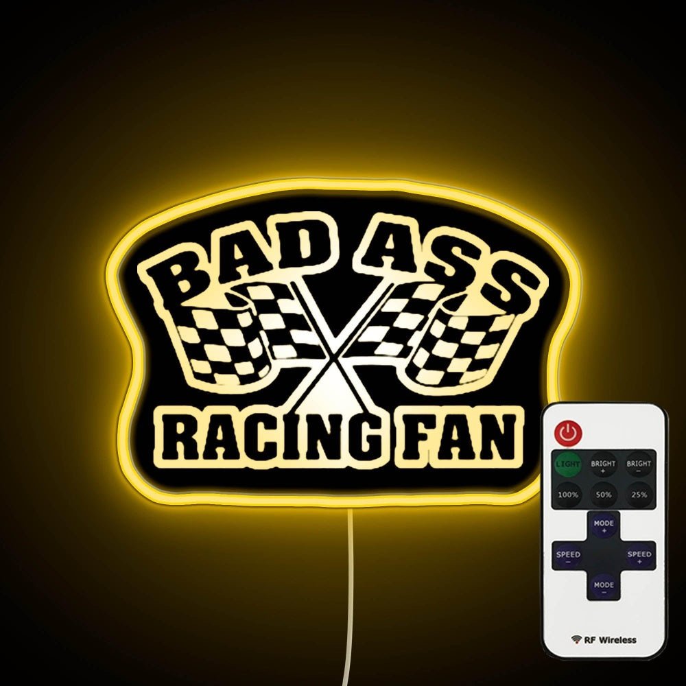 Bad Ass Racing Fan Neon Sign - Shineneon