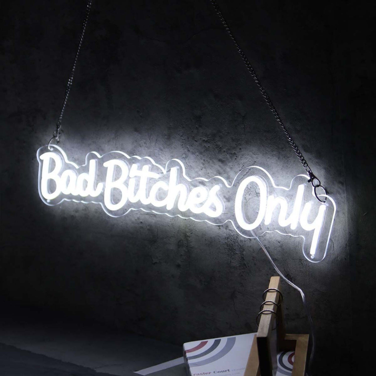 Bad Bitches Only White Neon Sign | Shineneon